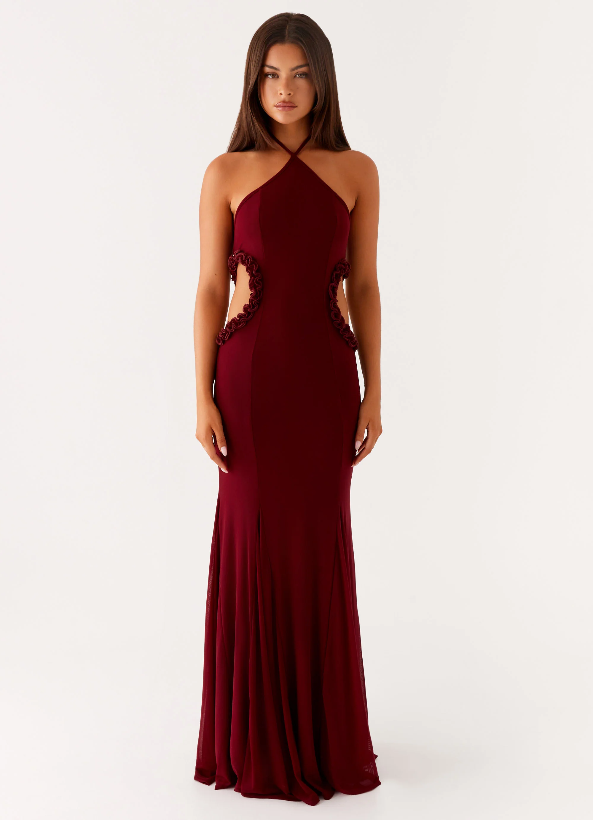 Jemima Maxi Dress - Raspberry Wine - Image 2