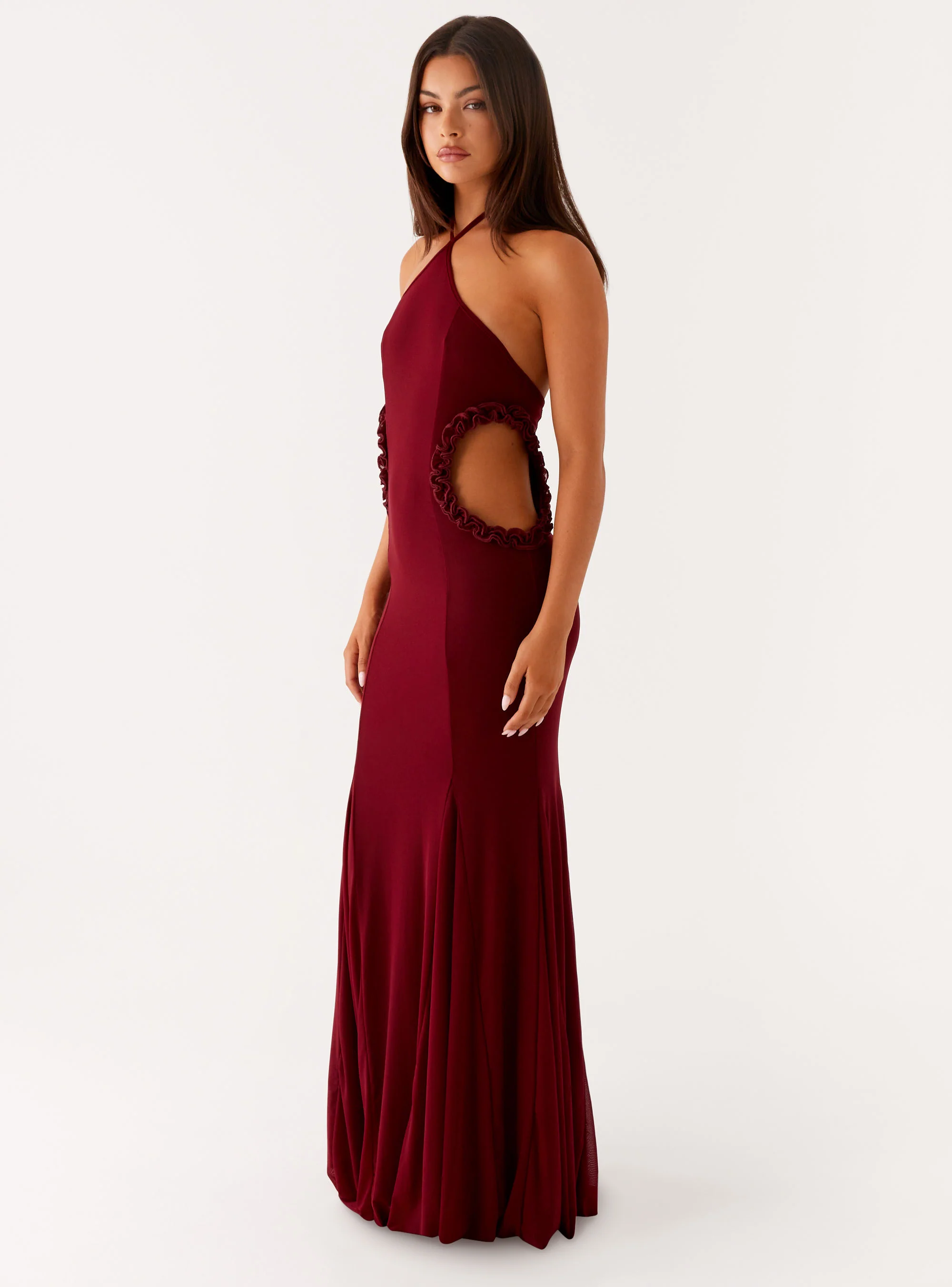 Jemima Maxi Dress - Raspberry Wine - Image 3