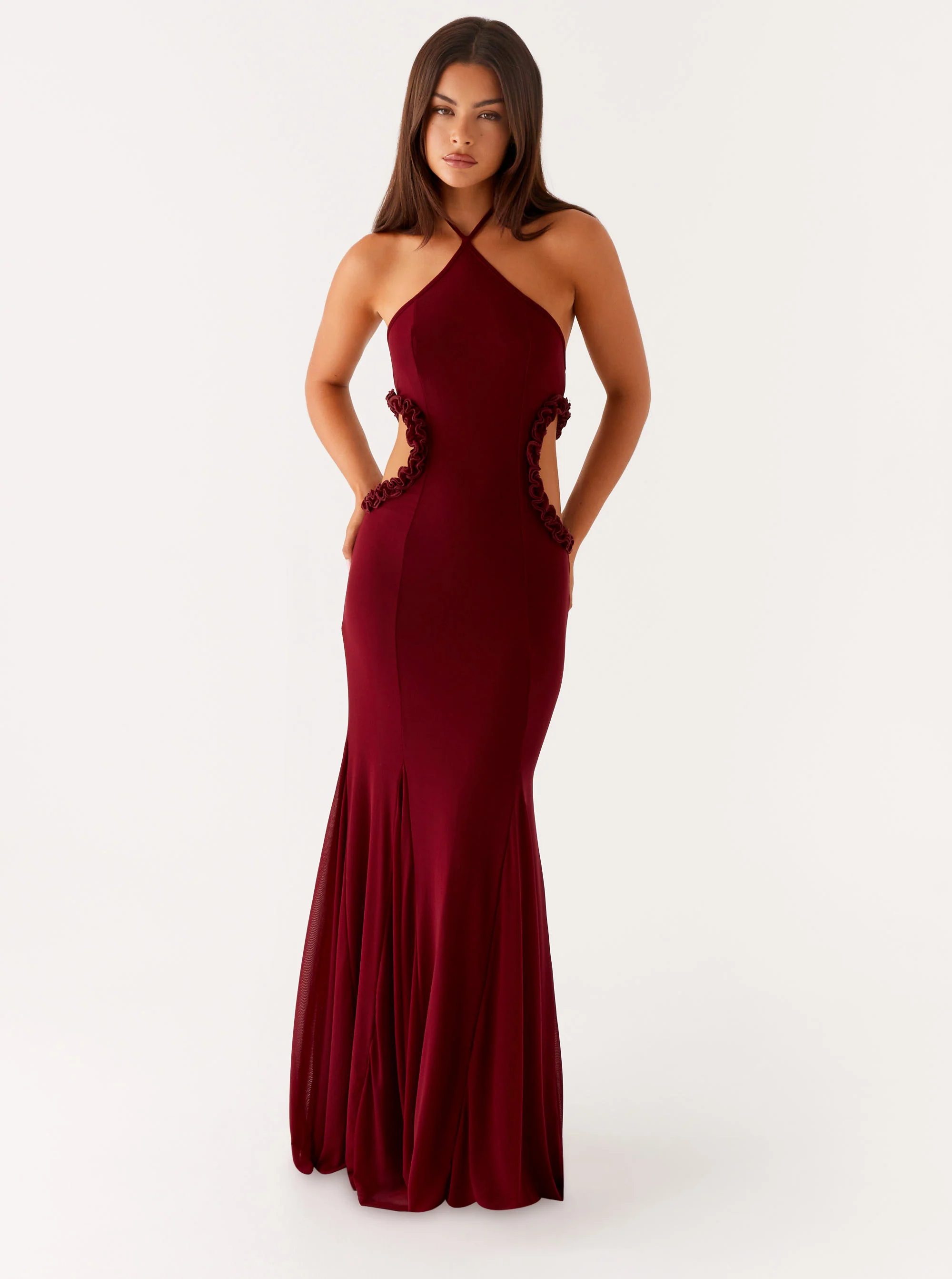Jemima Maxi Dress - Raspberry Wine - Image 4