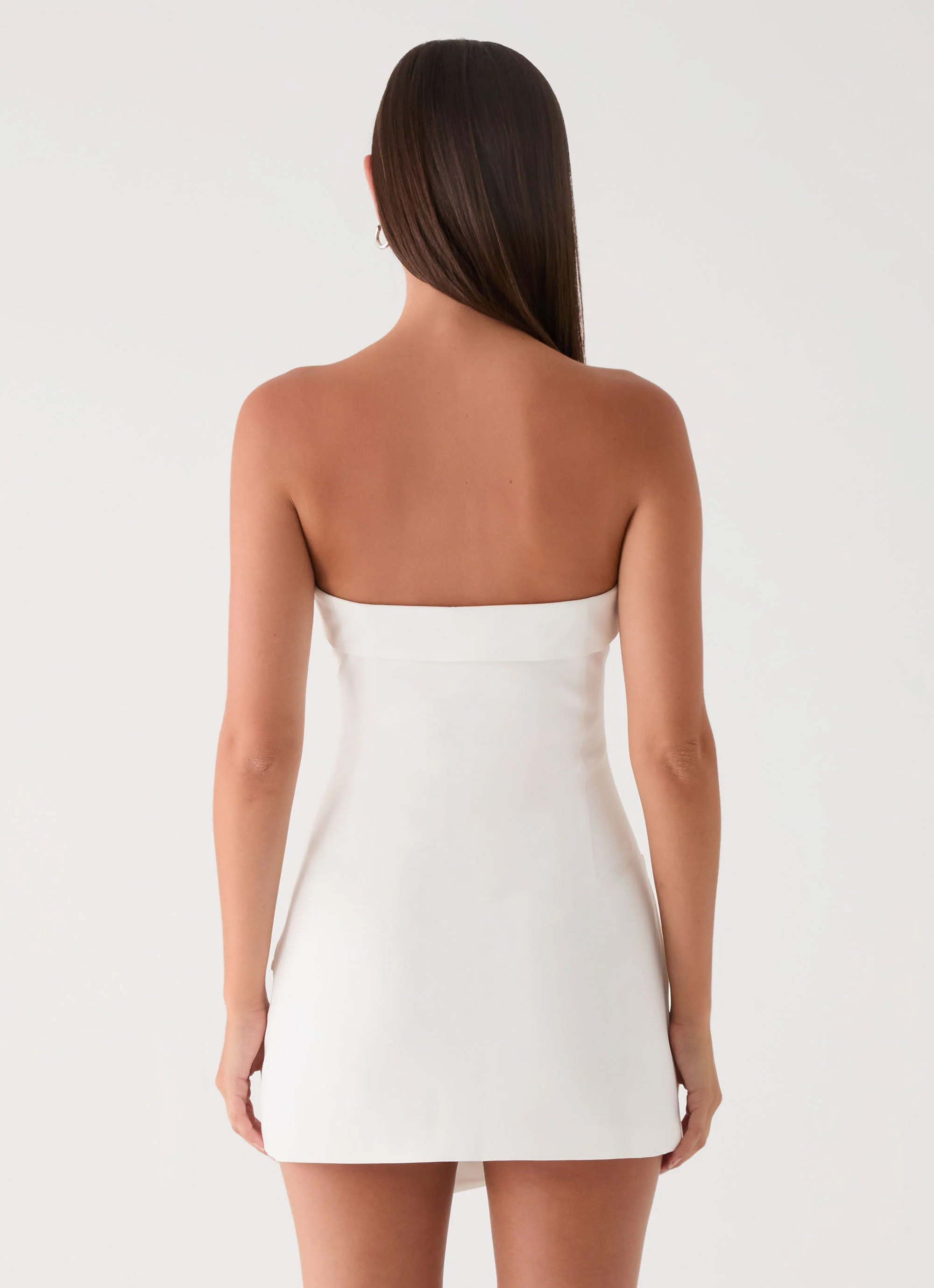 Jennah Mini Dress - White Dove - Image 3