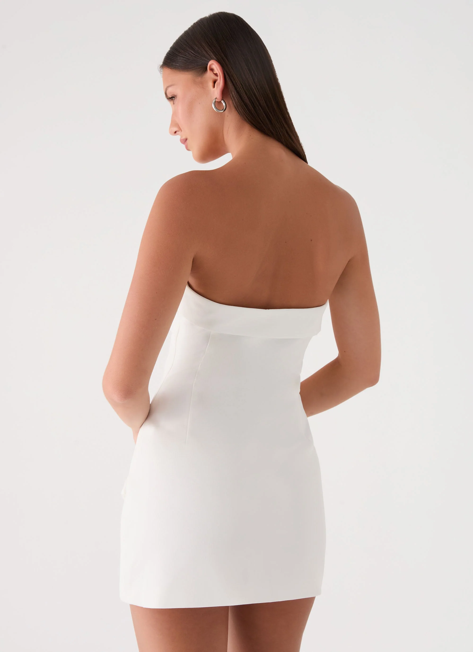 Jennah Mini Dress - White Dove - Image 6