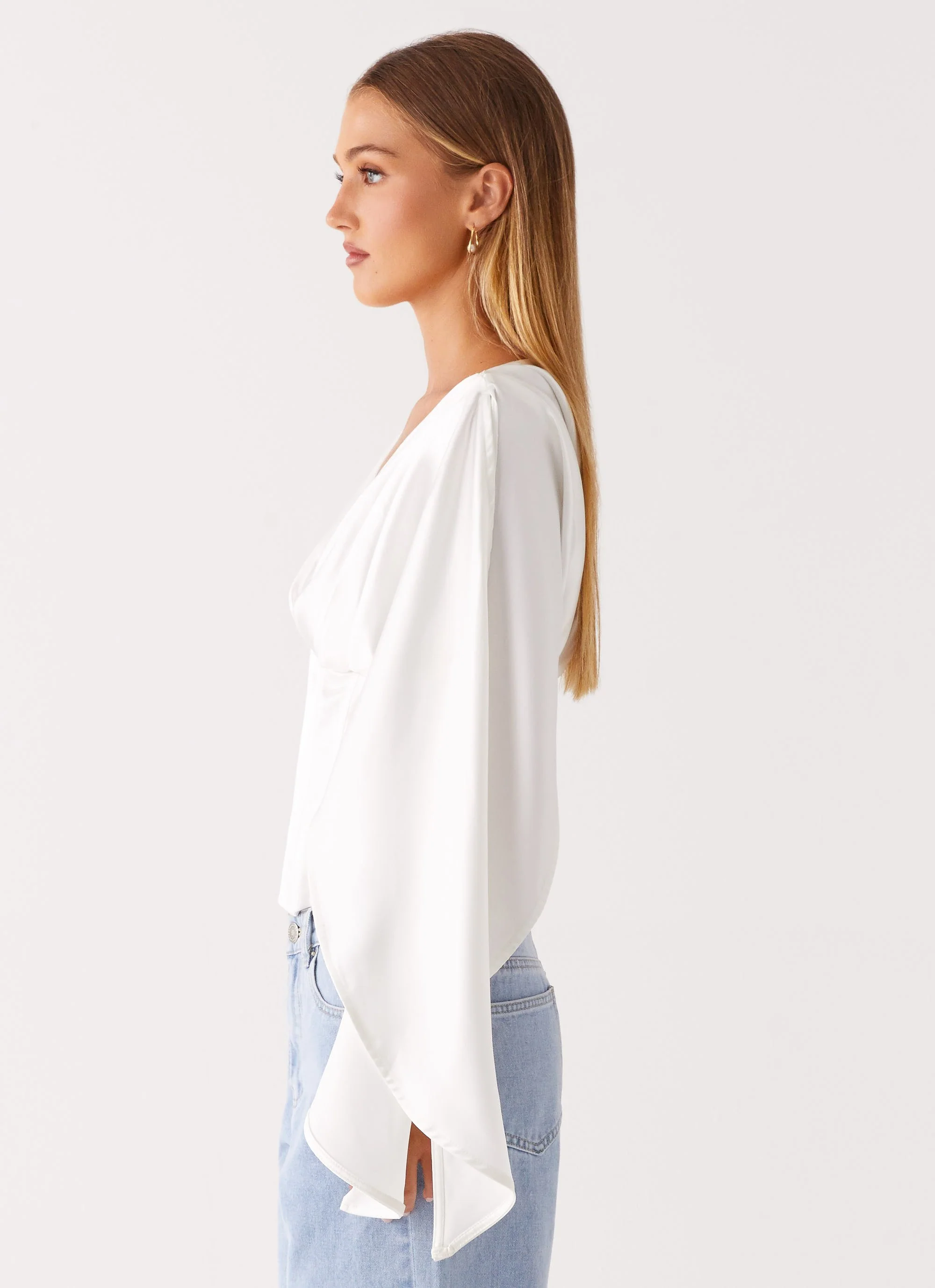 Jennifer Long Sleeve Corset - Ivory - Image 3