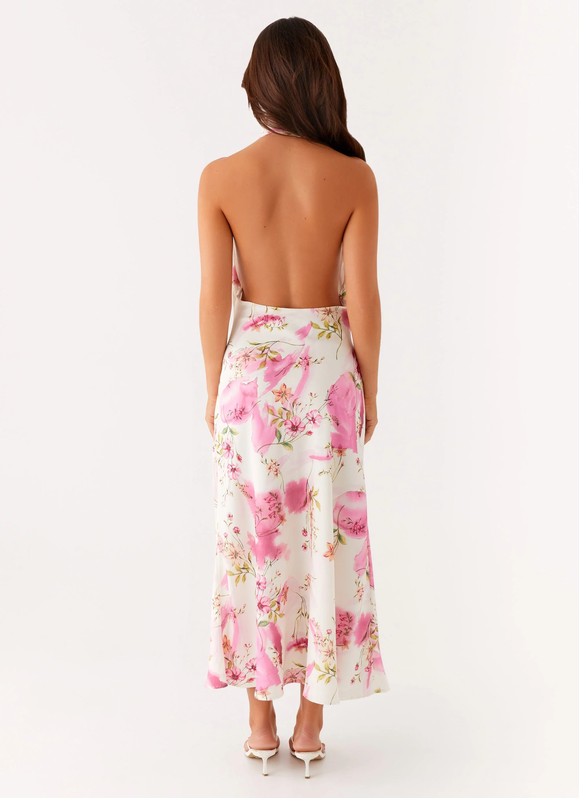 Jensen Midi Dress - Ivory Floral Print - Image 4
