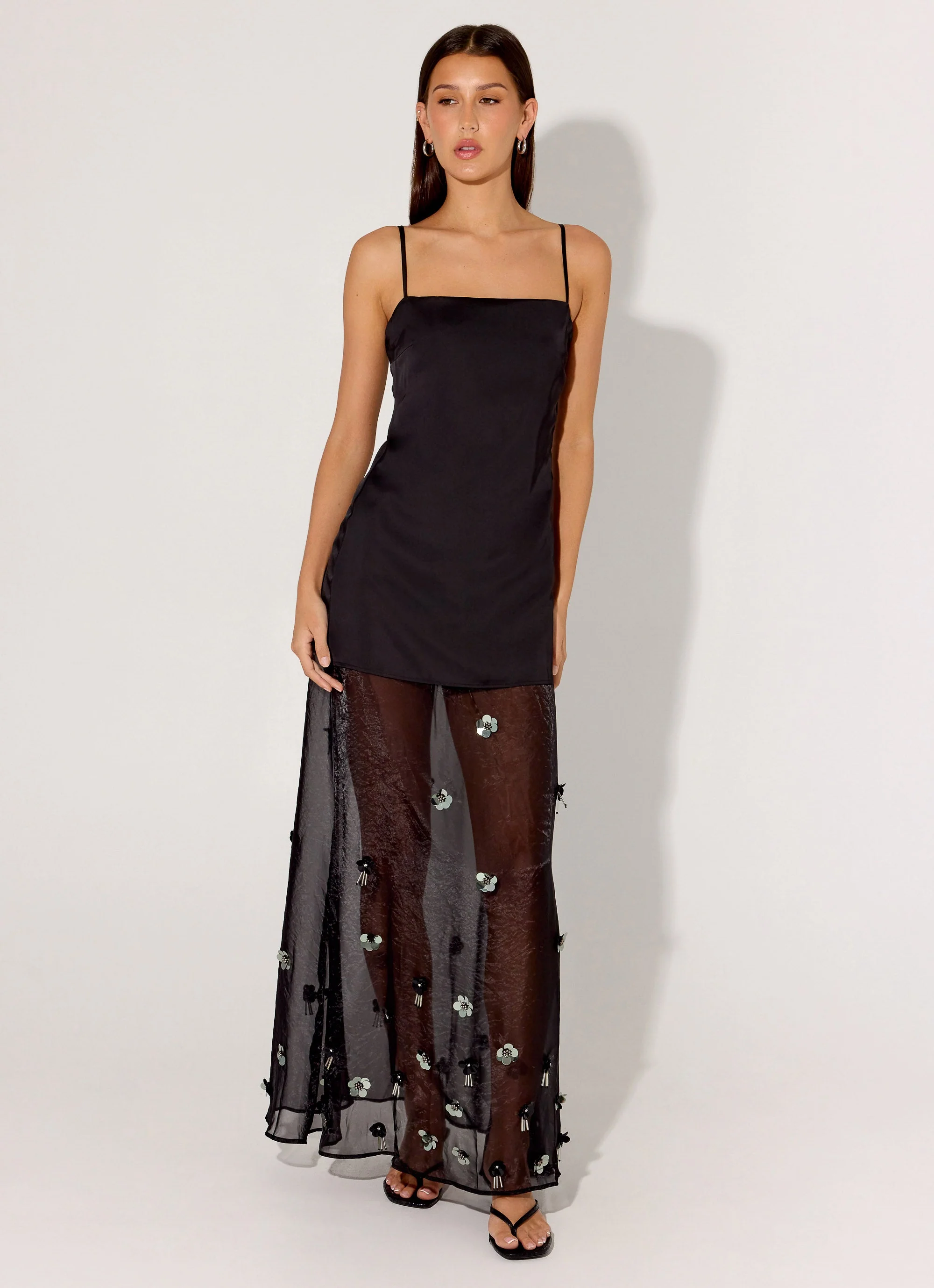 Jesiah Embellished Maxi Dress - Black - Image 6