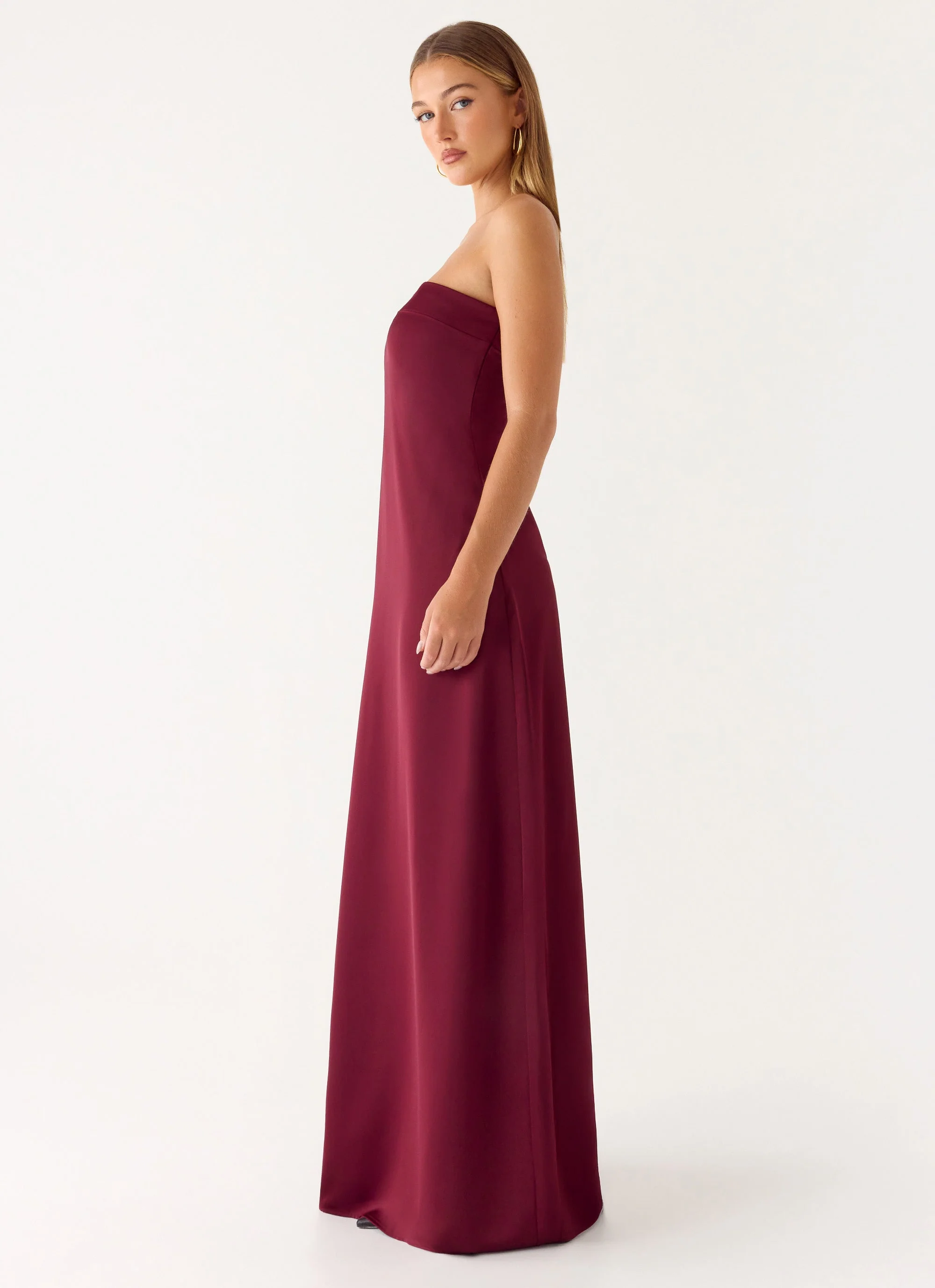 Jiana Maxi Dress - Merlot - Image 2