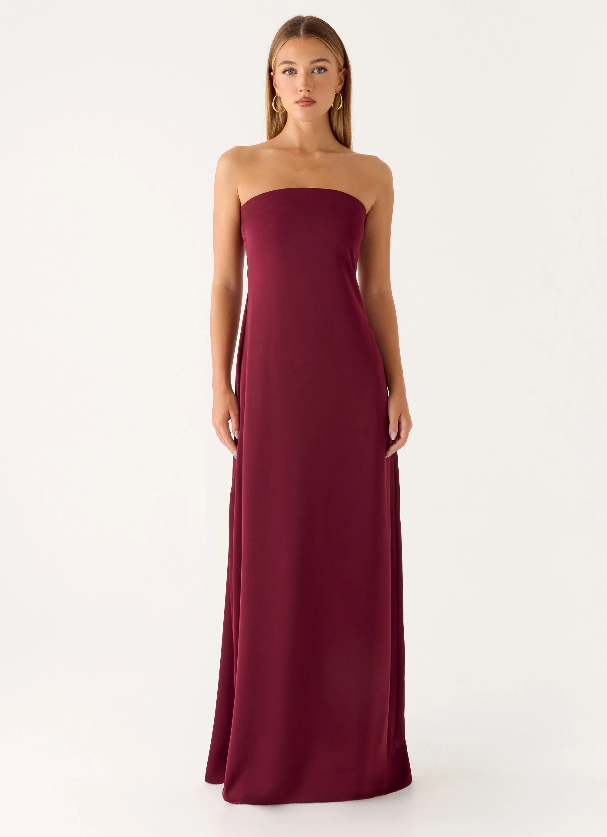 Jiana Maxi Dress - Merlot - Image 4