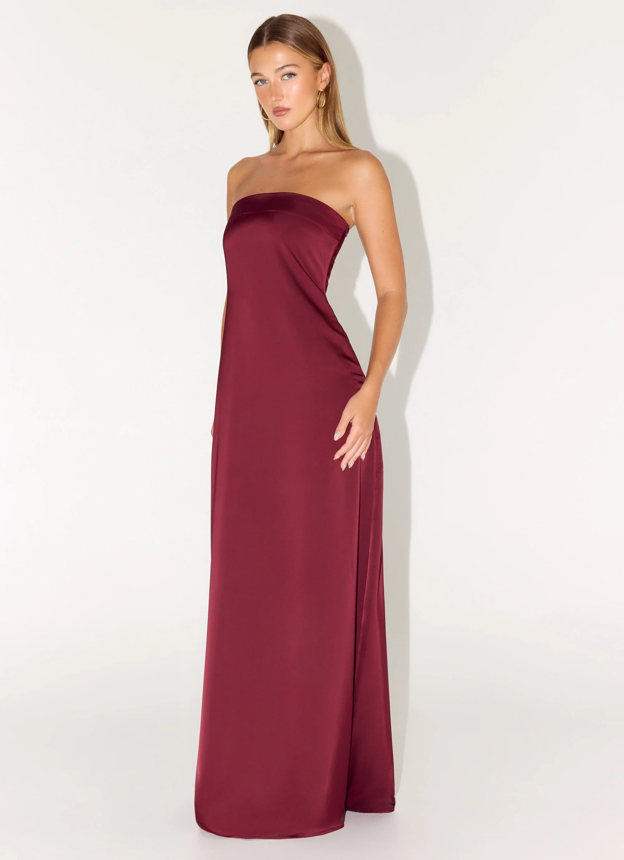 Jiana Maxi Dress - Merlot - Image 5