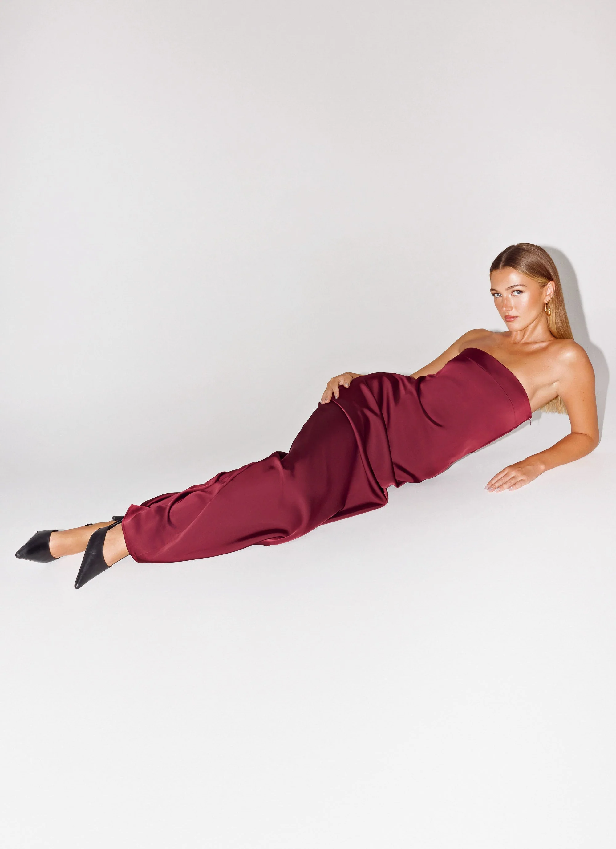Jiana Maxi Dress - Merlot - Image 6