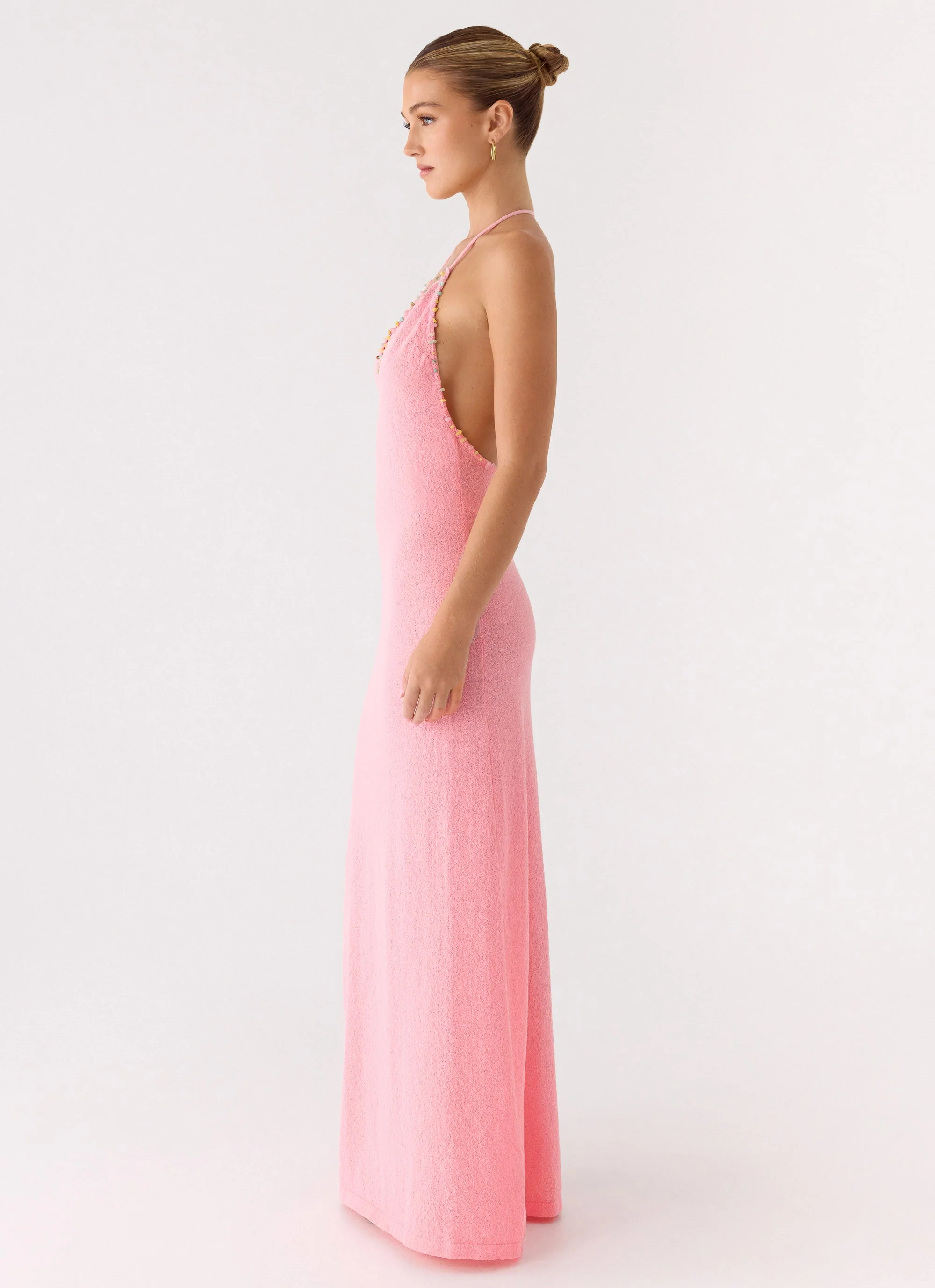 Jianna Knit Maxi Dress - Pink - Image 3