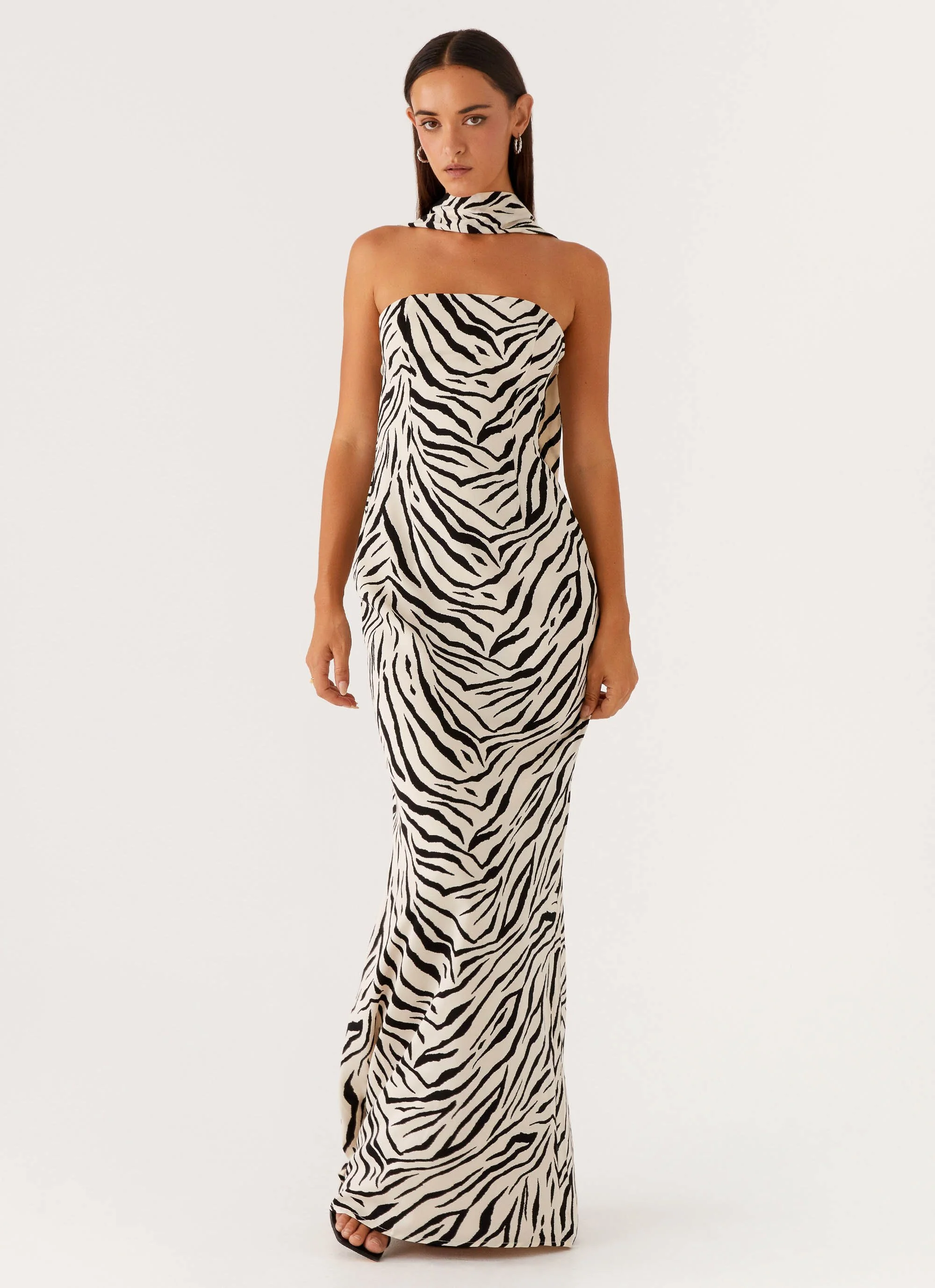Jigsaw Strapless Maxi Dress - Zebra - Image 8