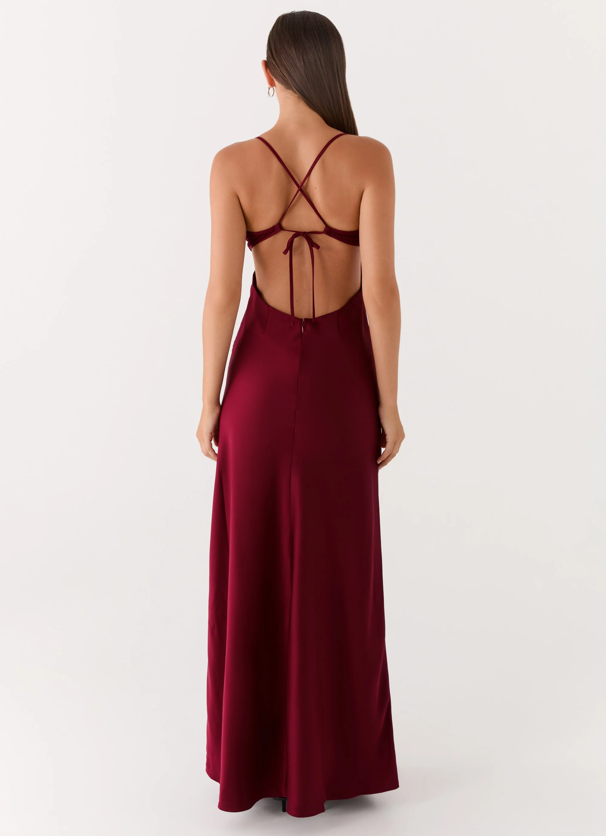 Joanie Maxi Dress - Maroon - Image 2