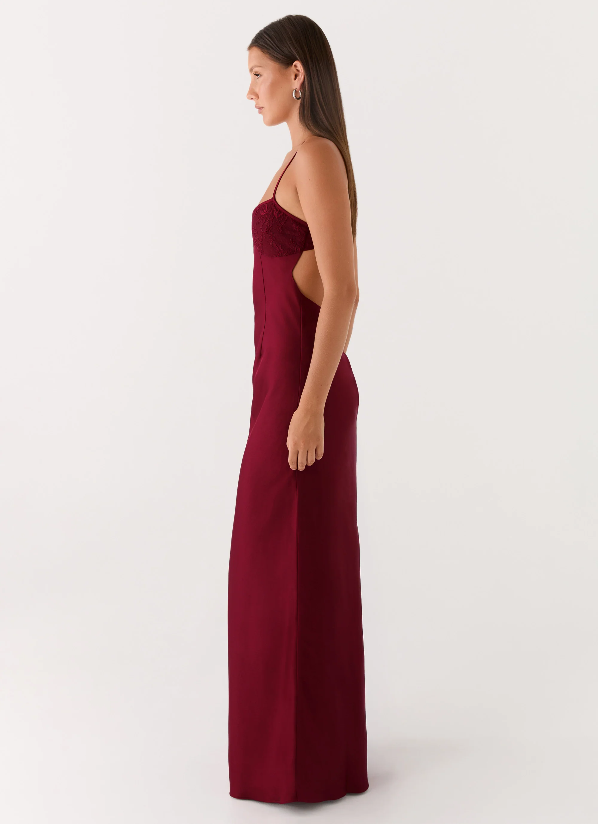 Joanie Maxi Dress - Maroon - Image 3