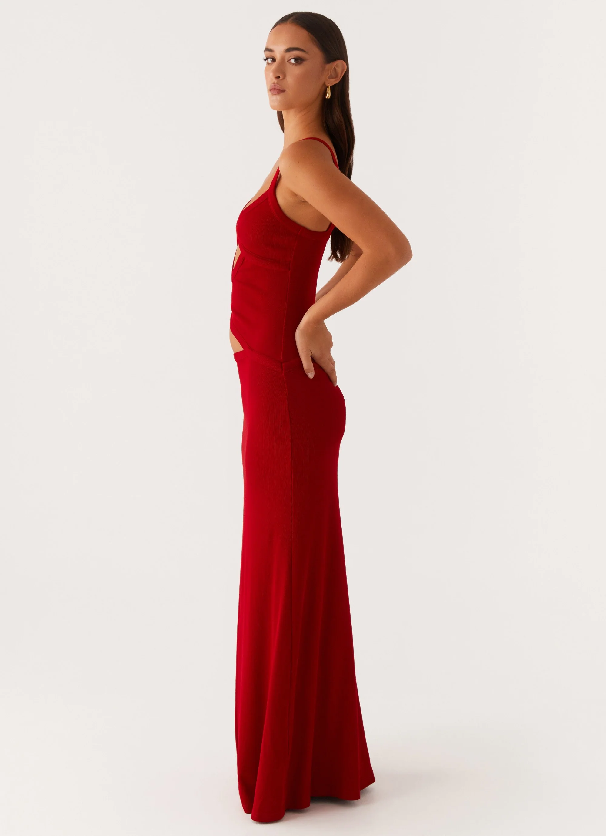 Jocelyn Maxi Dress - Red - Image 3