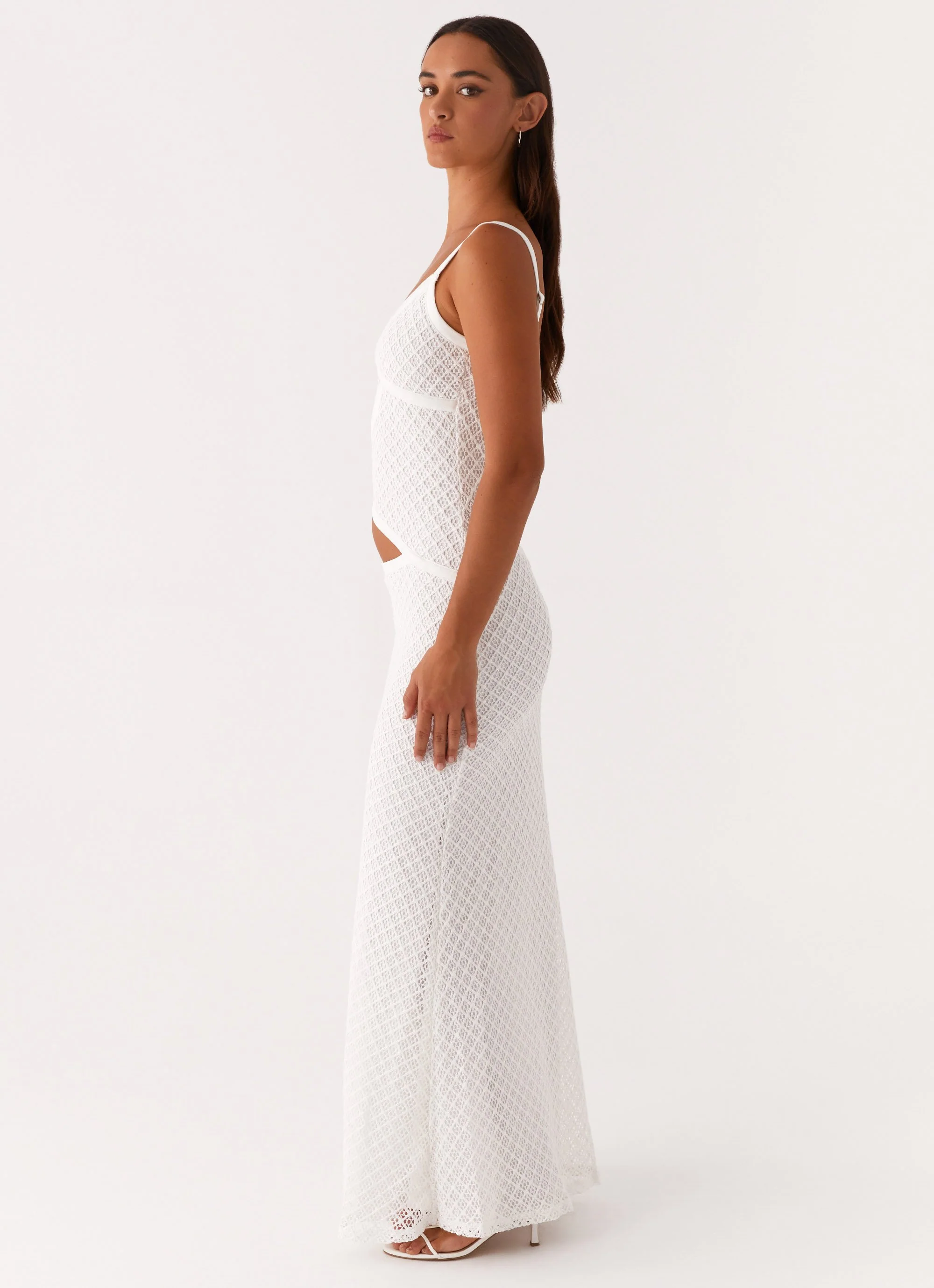 Jocelyn Maxi Dress - White Crochet - Image 3
