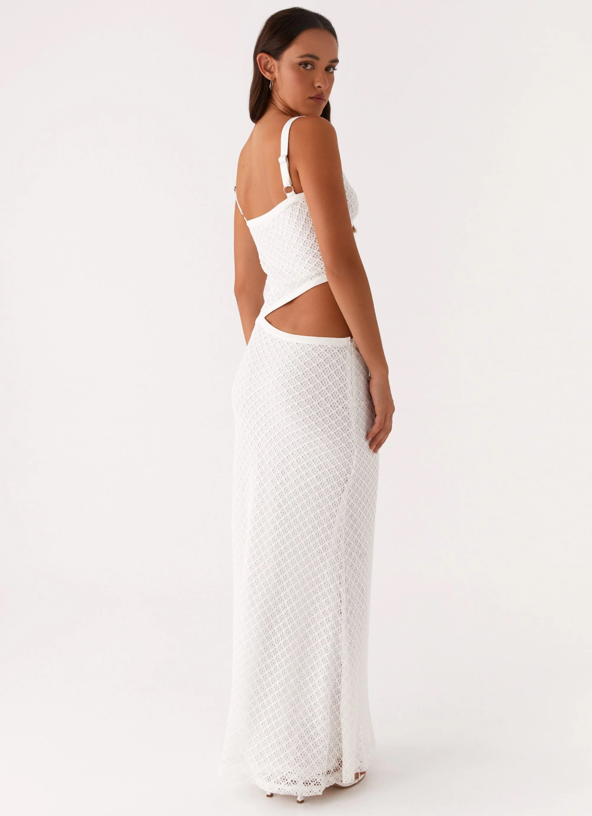 Jocelyn Maxi Dress - White Crochet - Image 6