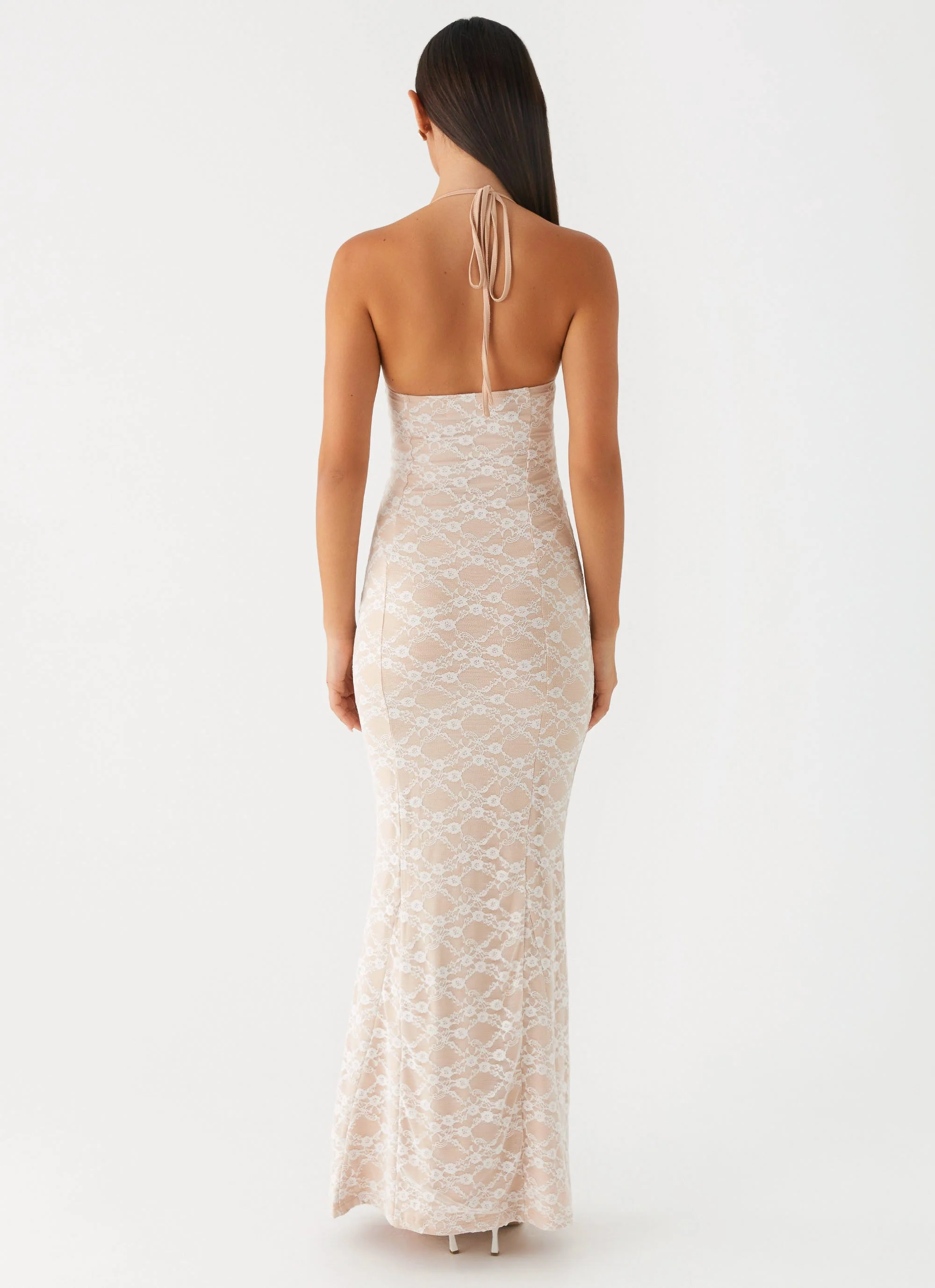 Jolina Lace Maxi Dress - White - Image 3