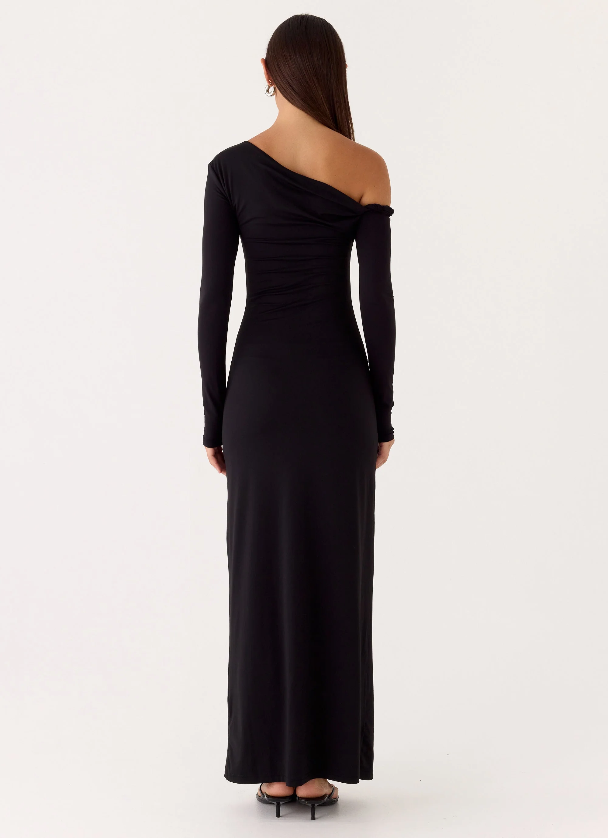 Jordana Twist Maxi Dress - Black - Image 3