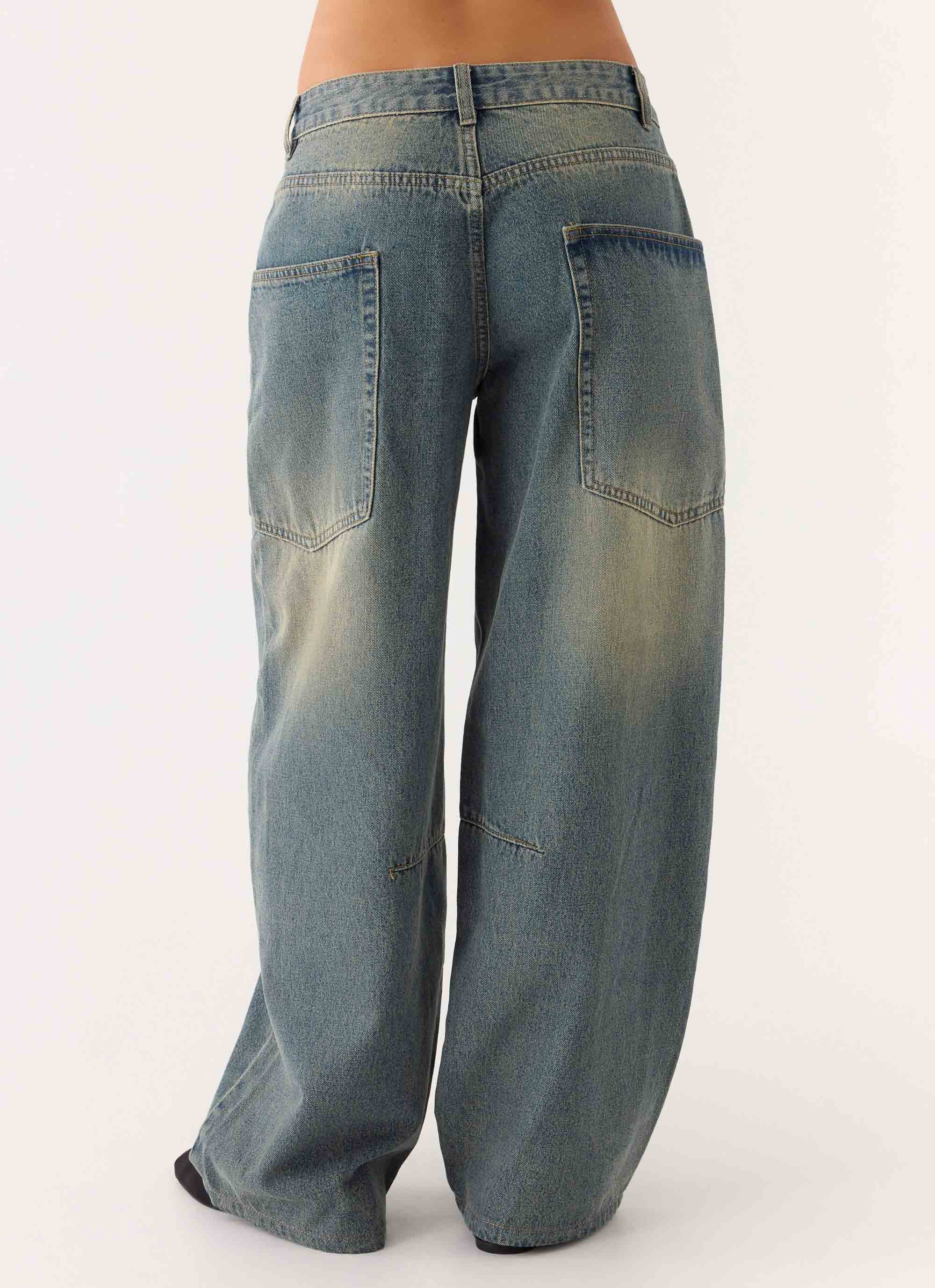 Joseph Low Rise Denim Jeans - Vintage Wash Blue - Image 4