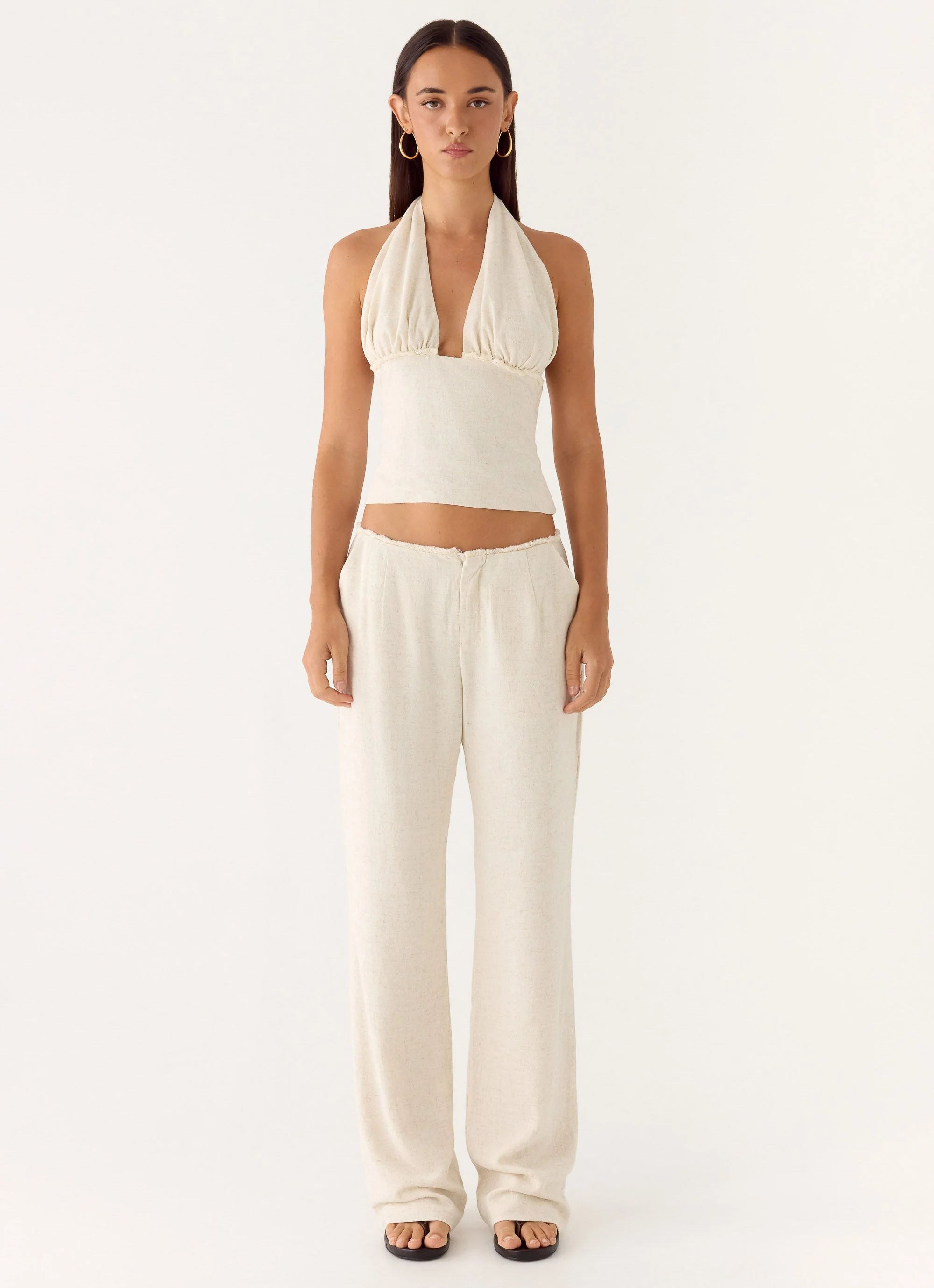 Josephina Halter Top - Oat - Image 4