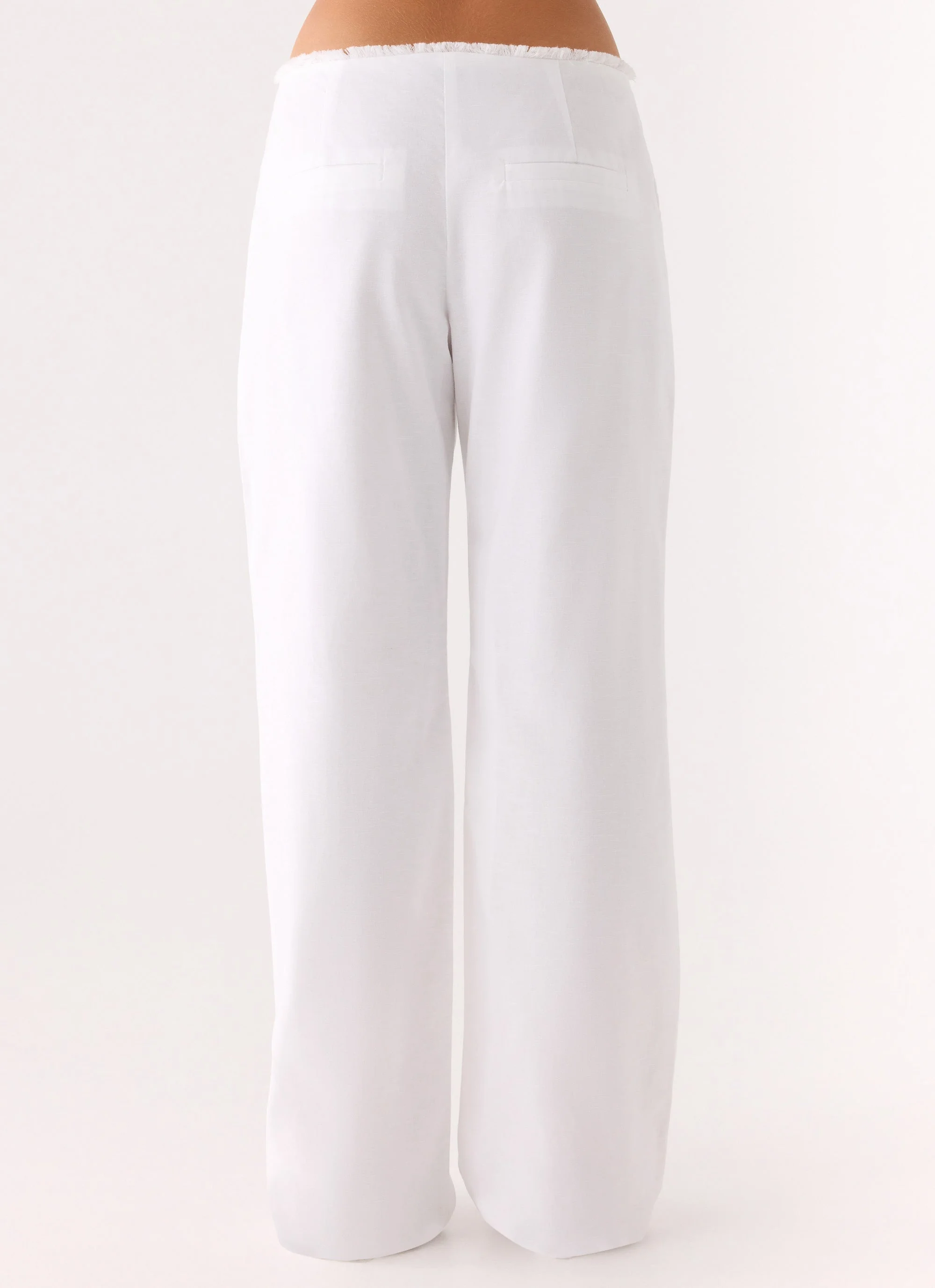 Josephina Linen Pant - White - Image 3