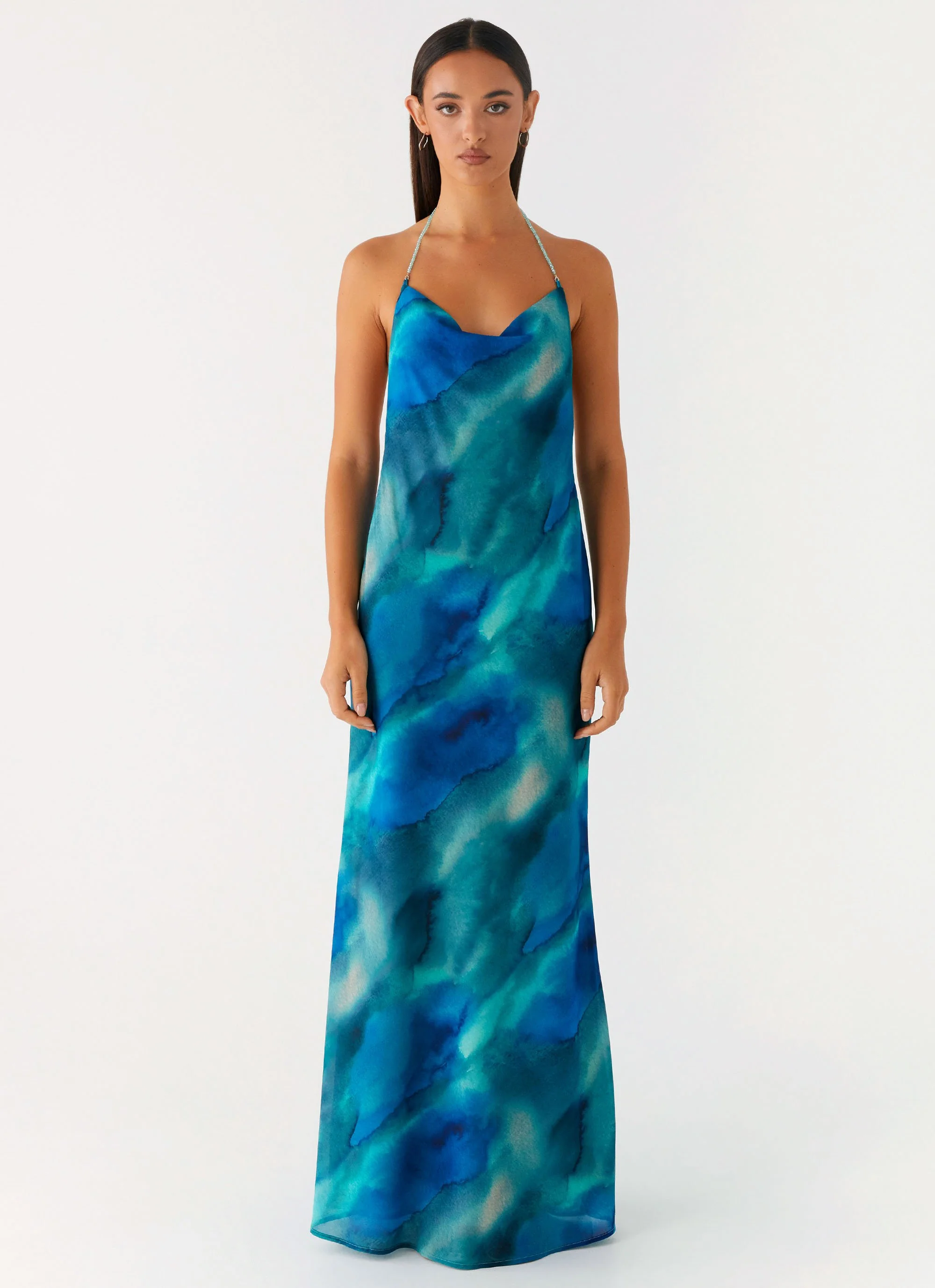 Journey Maxi Dress - Blue Tie Dye - Image 3