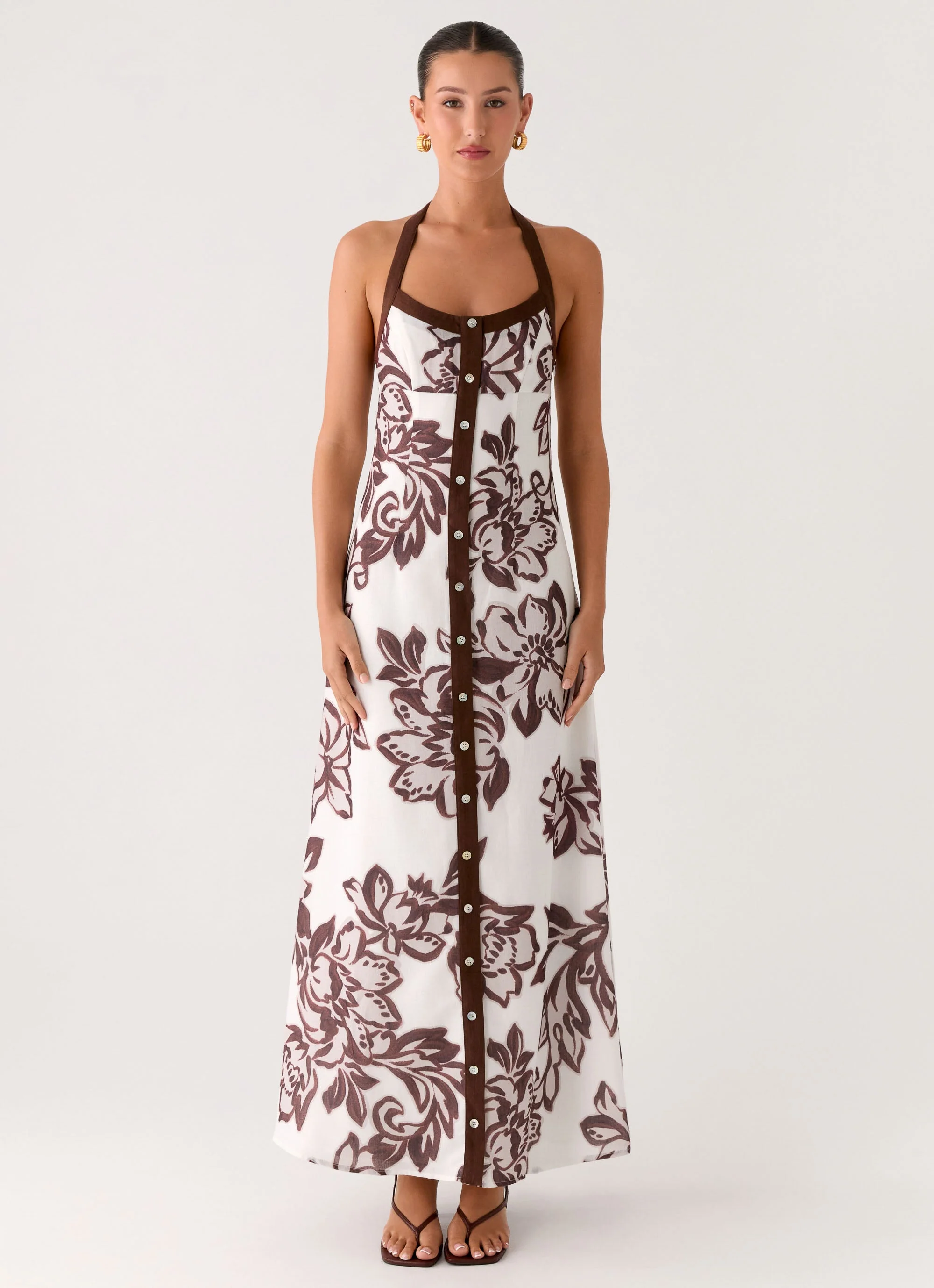 Jovanni Maxi Dress - Vanilla Meadow - Image 2