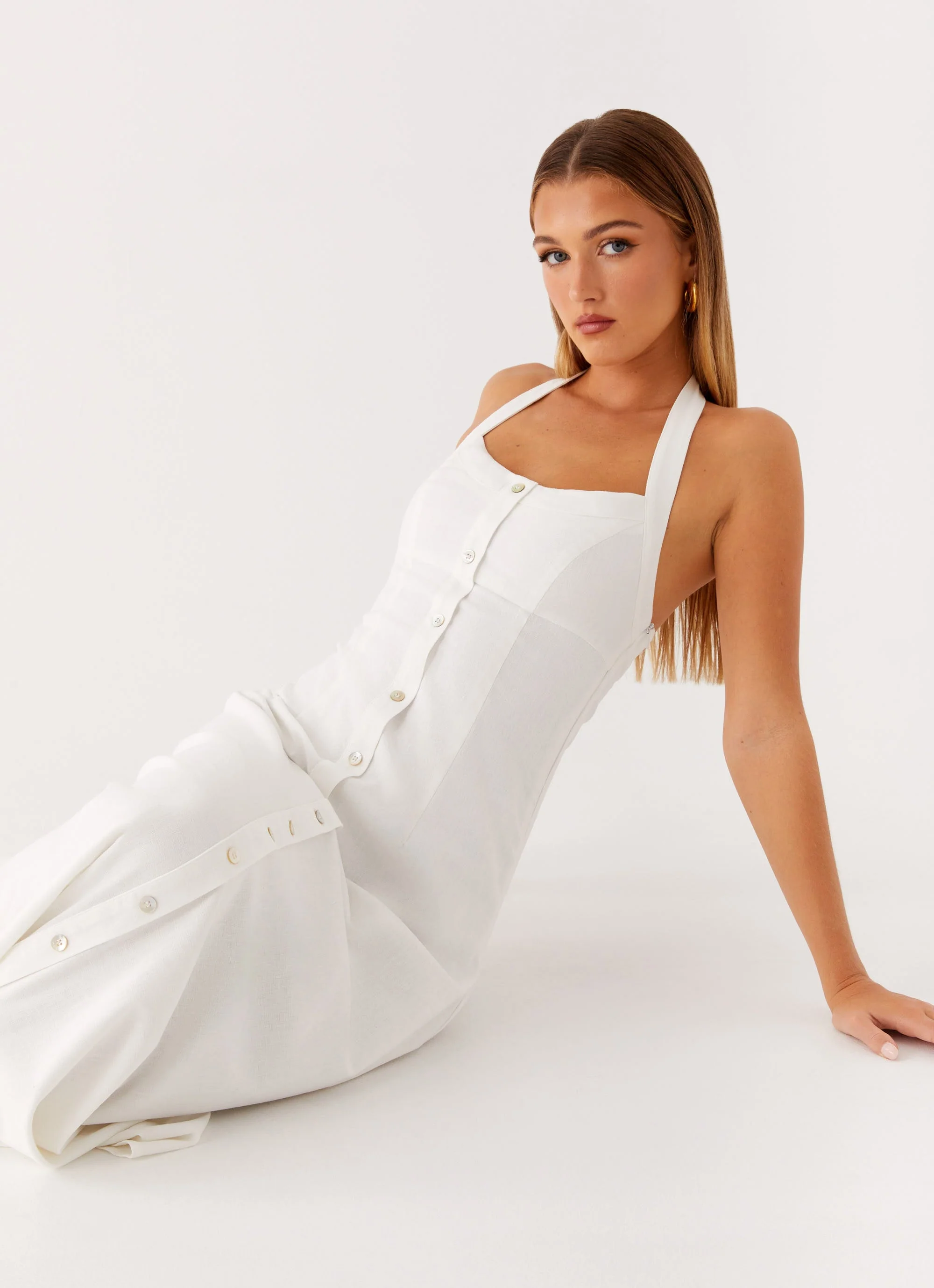 Jovanni Maxi Dress - White - Image 6