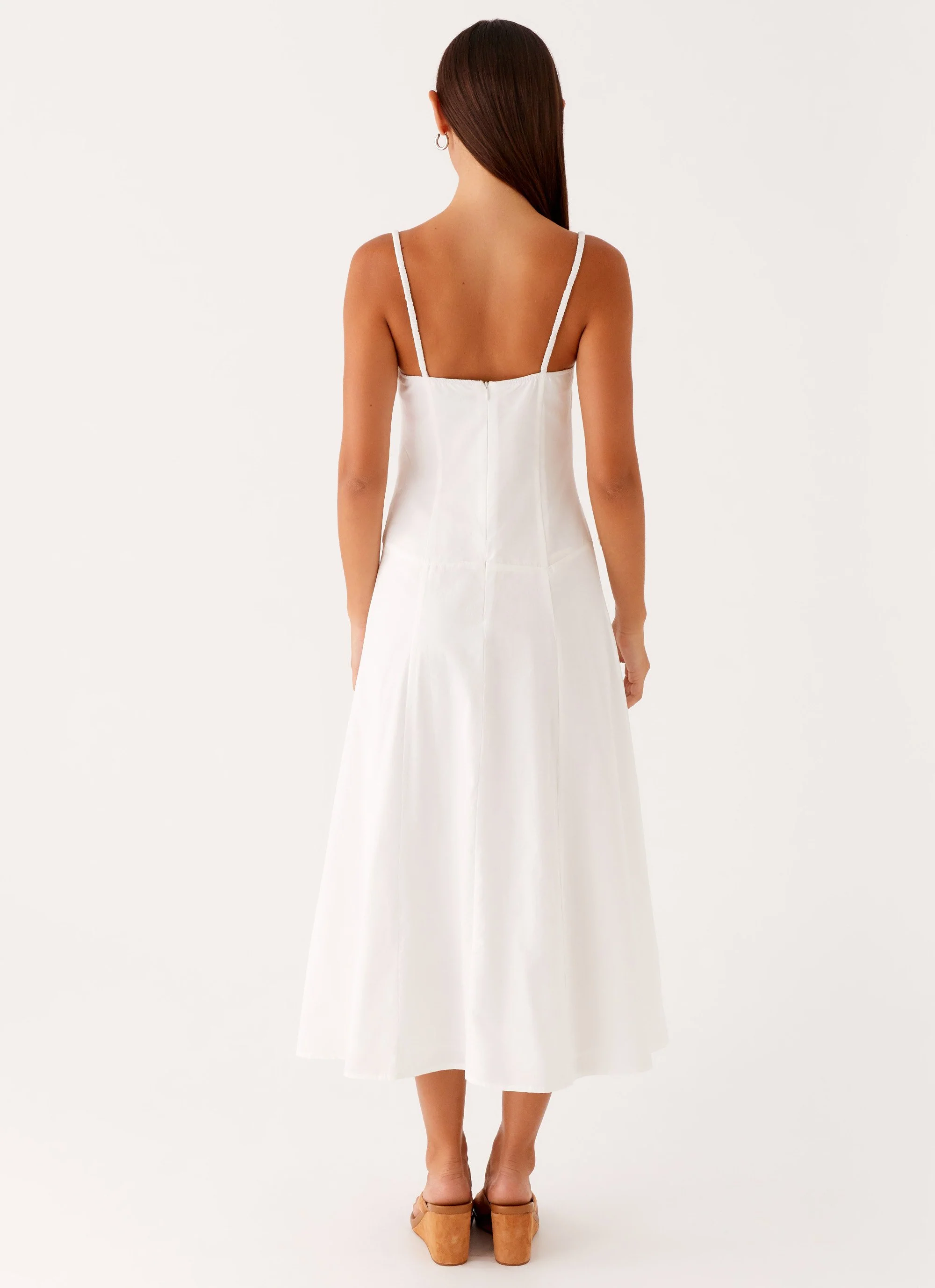 Joyful Midi Dress - White - Image 4