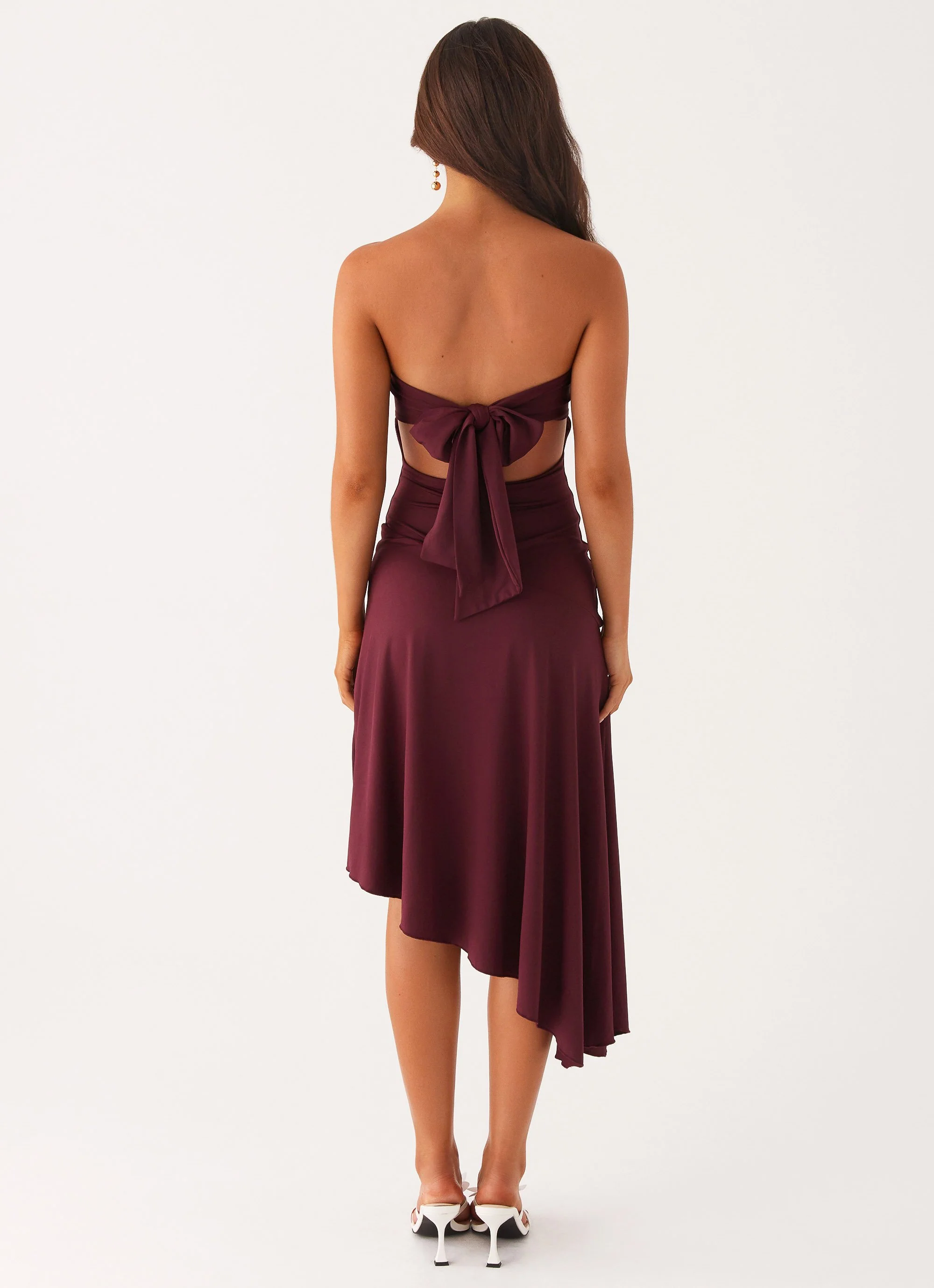 Juliana Midi Dress - Mulberry - Image 3