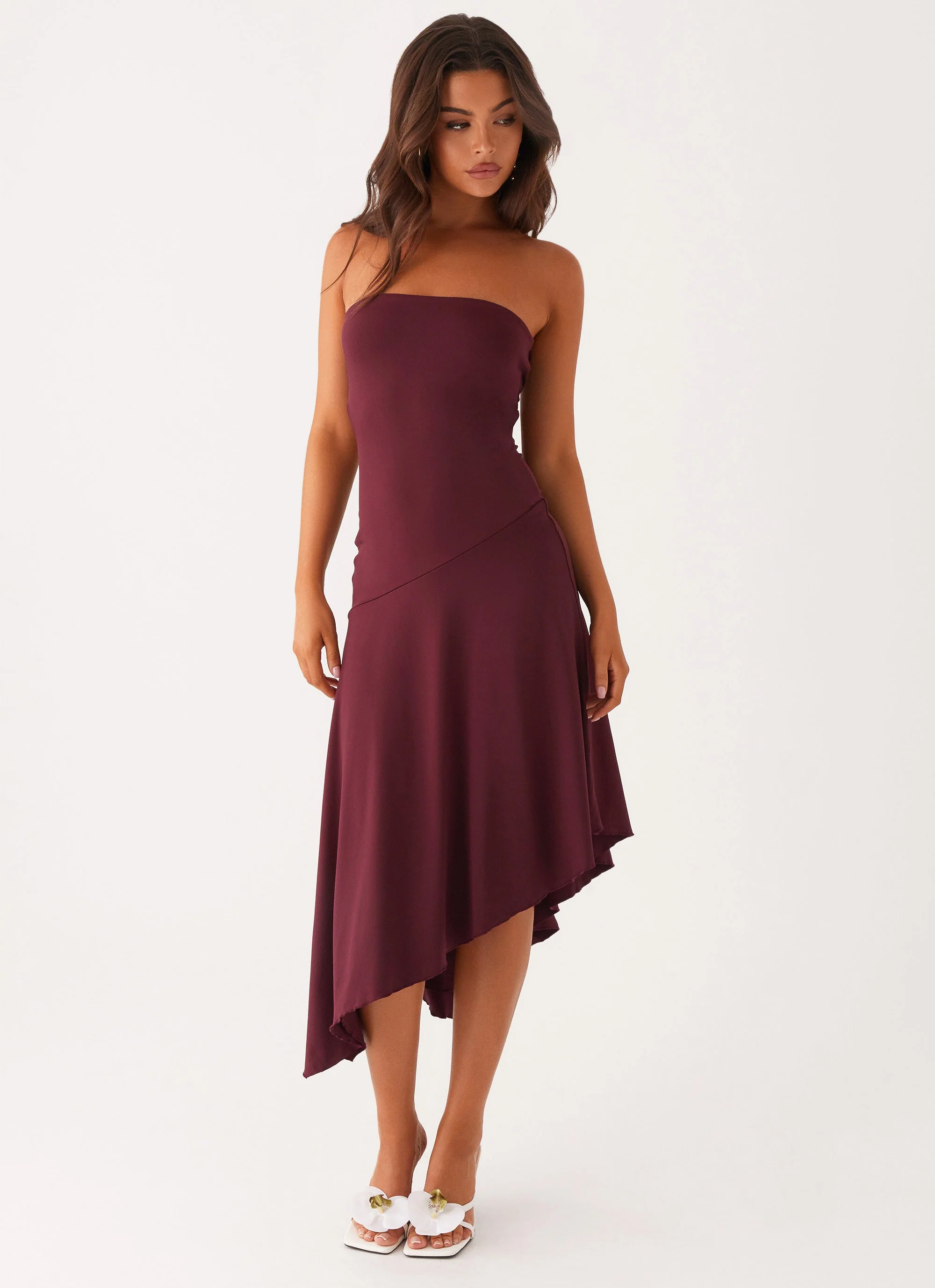 Juliana Midi Dress - Mulberry - Image 6