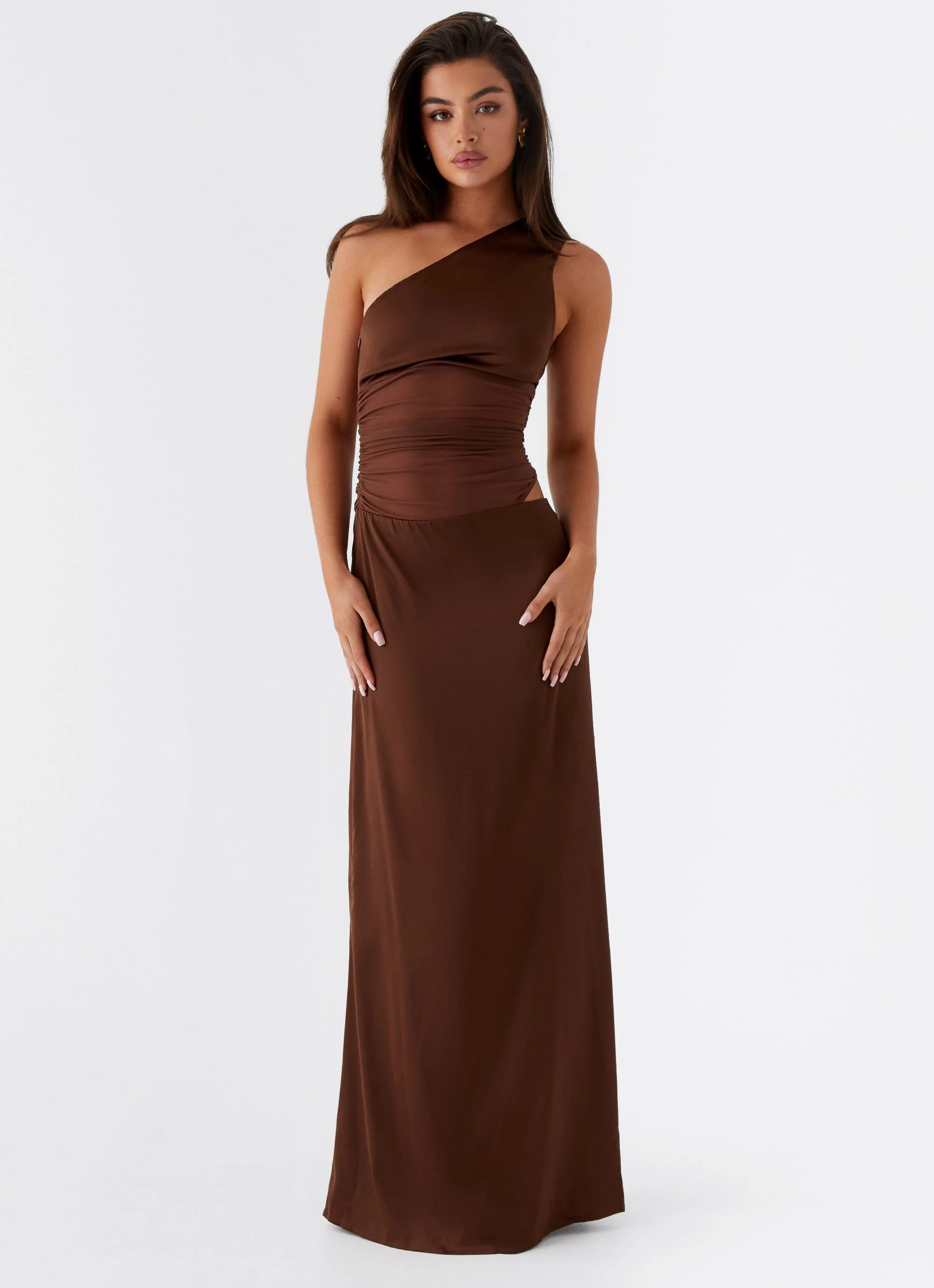 Juliette Maxi Dress - Chocolate - Image 2