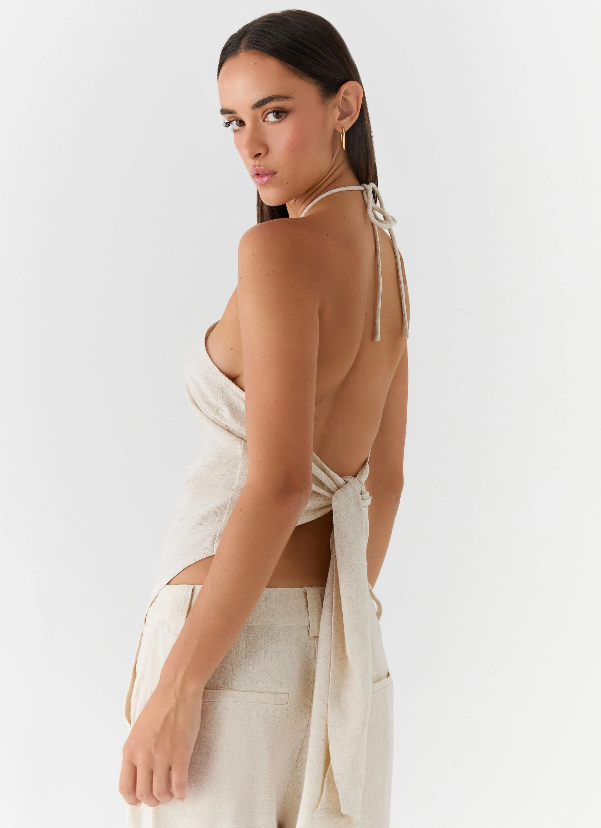 Julissa Halter Top - Oat - Image 5