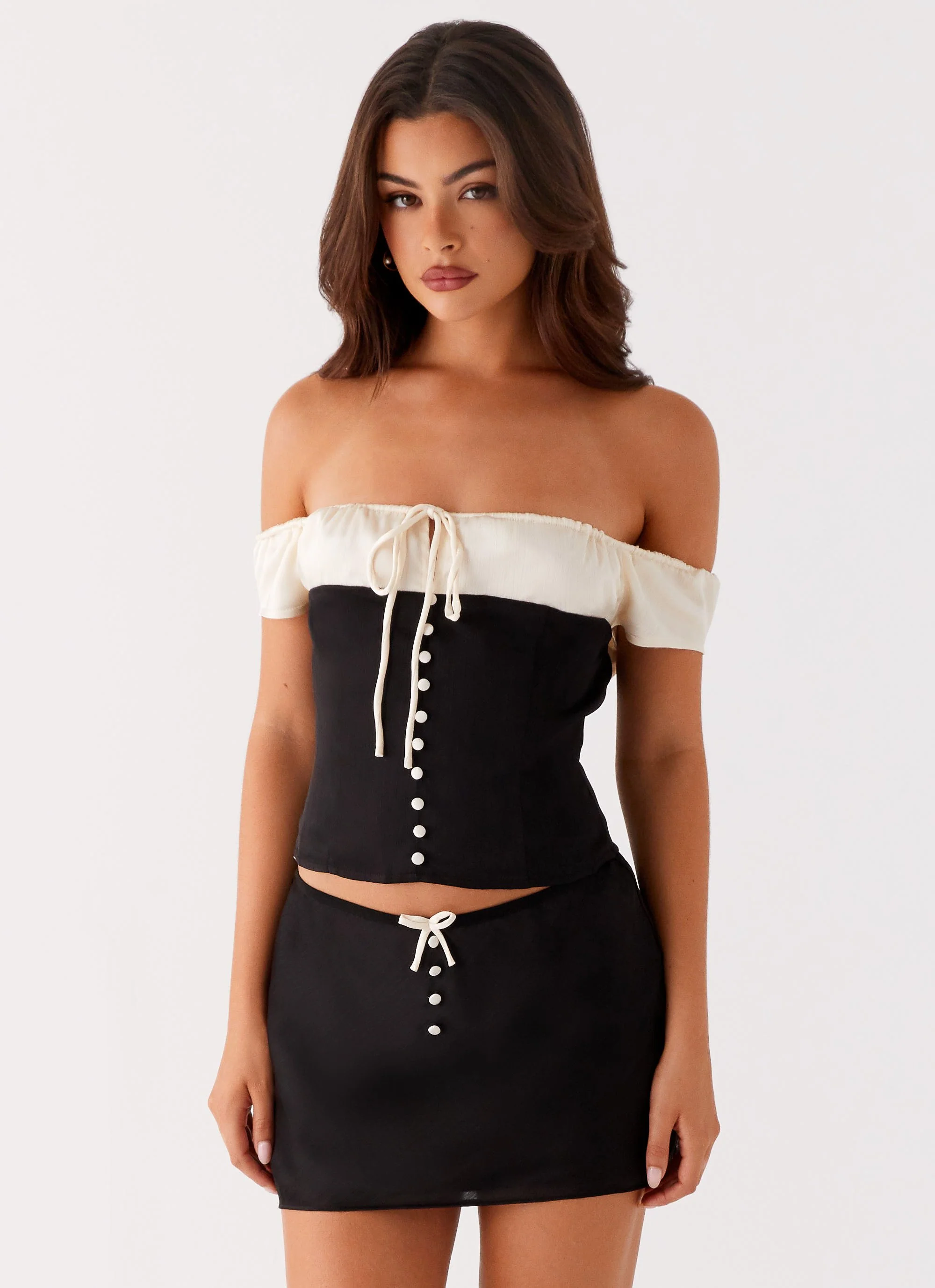 Justice Mini Skirt - Black - Image 2
