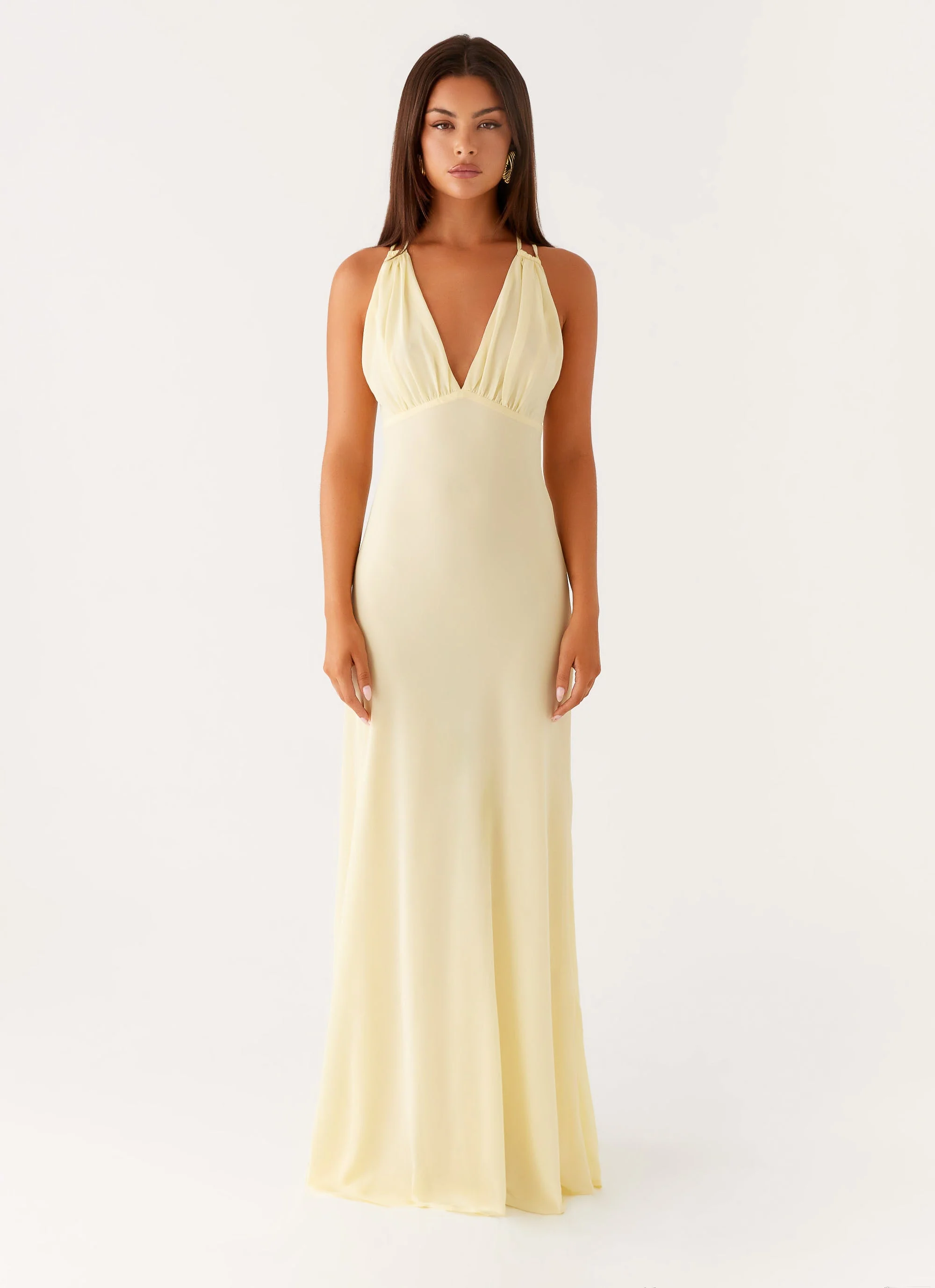 Kacia Maxi Dress - Lemon - Image 3