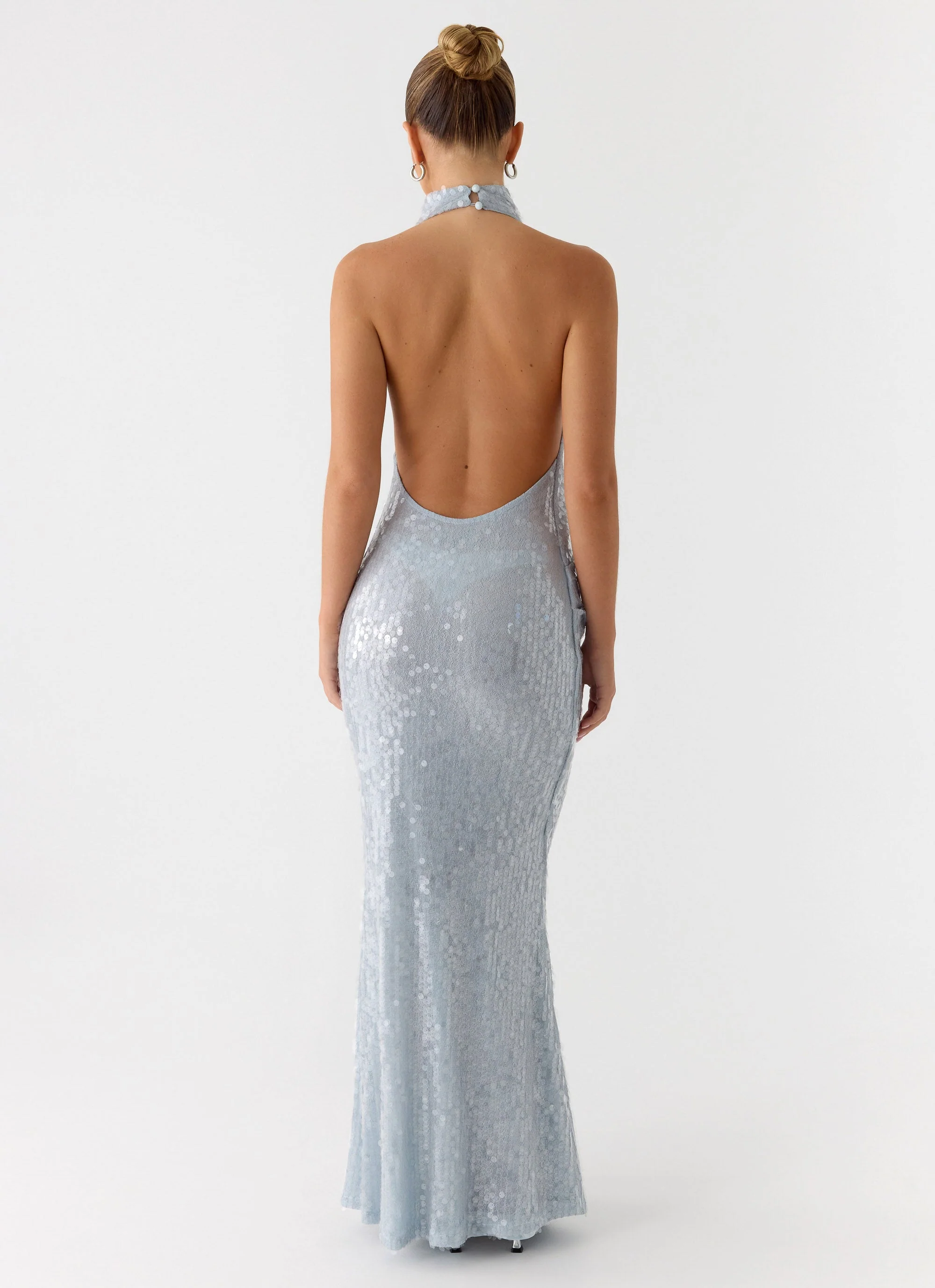 Kaida Sequin Maxi Dress - Misty Blue - Image 6