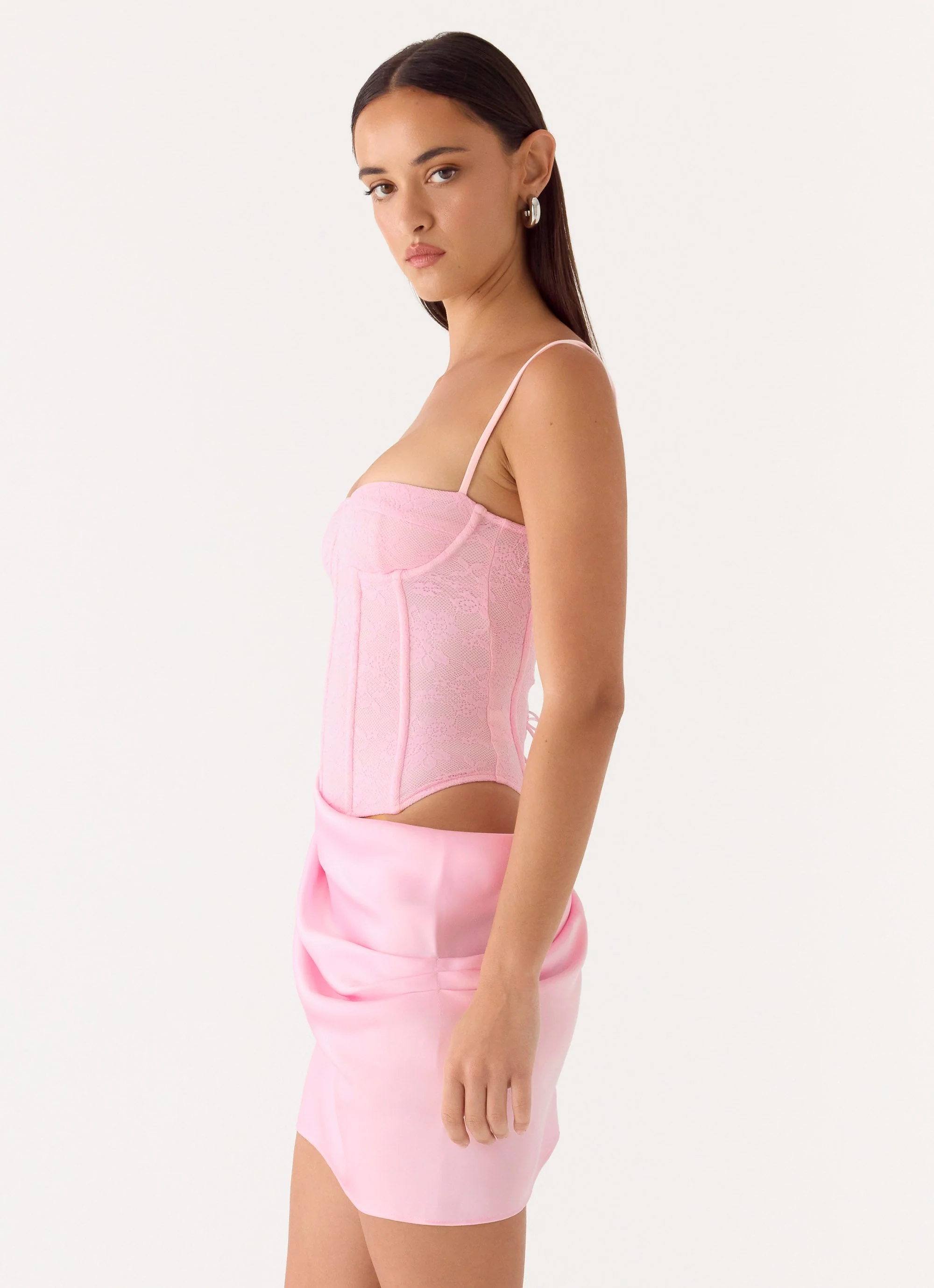 Kalila Corset Mini Dress - Pink - Image 2