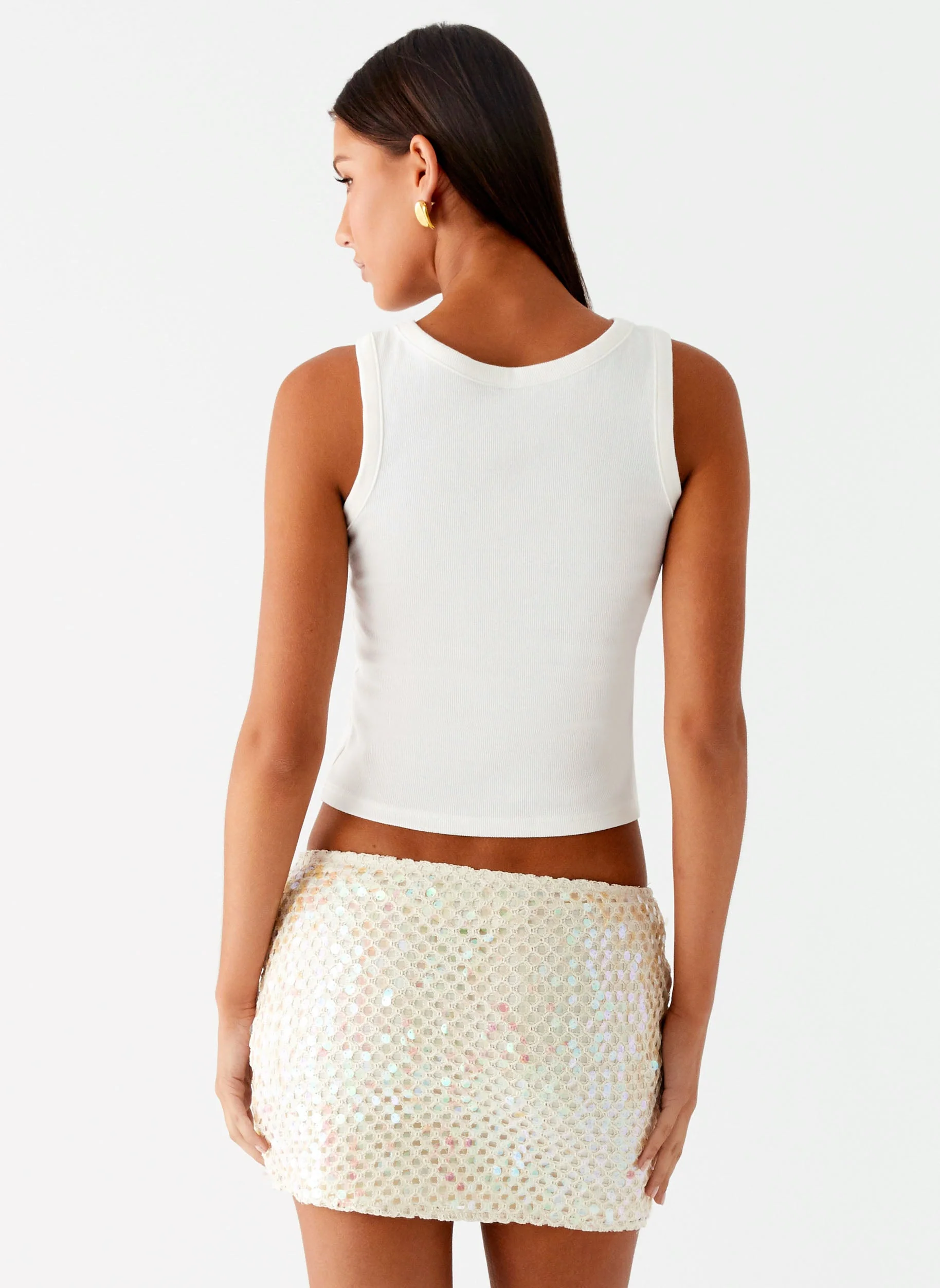 Kalita Mini Skirt - Ivory - Image 4