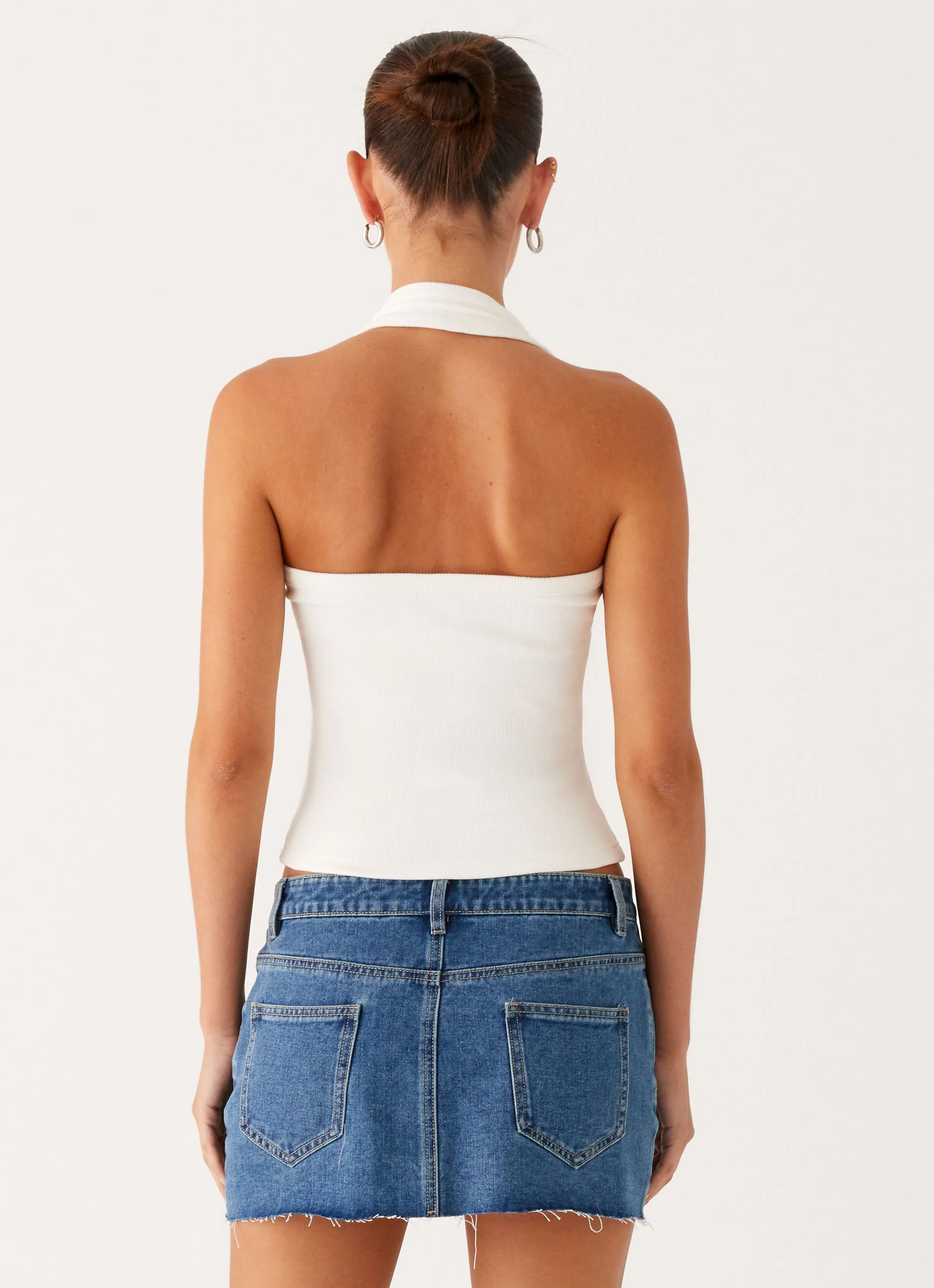 Kamen Low Rise Mini Skirt - Indigo Denim - Image 4