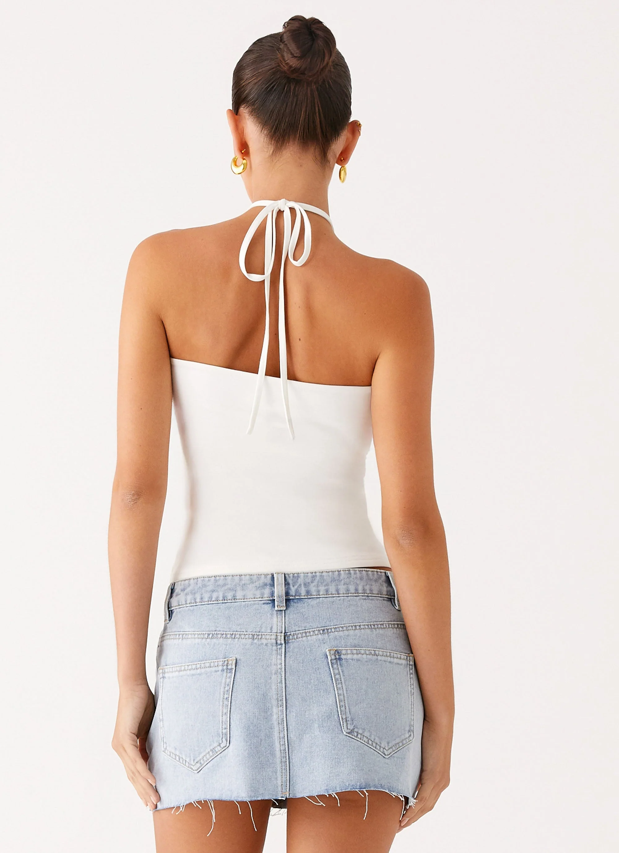 Kamen Low Rise Mini Skirt - Light Denim - Image 4
