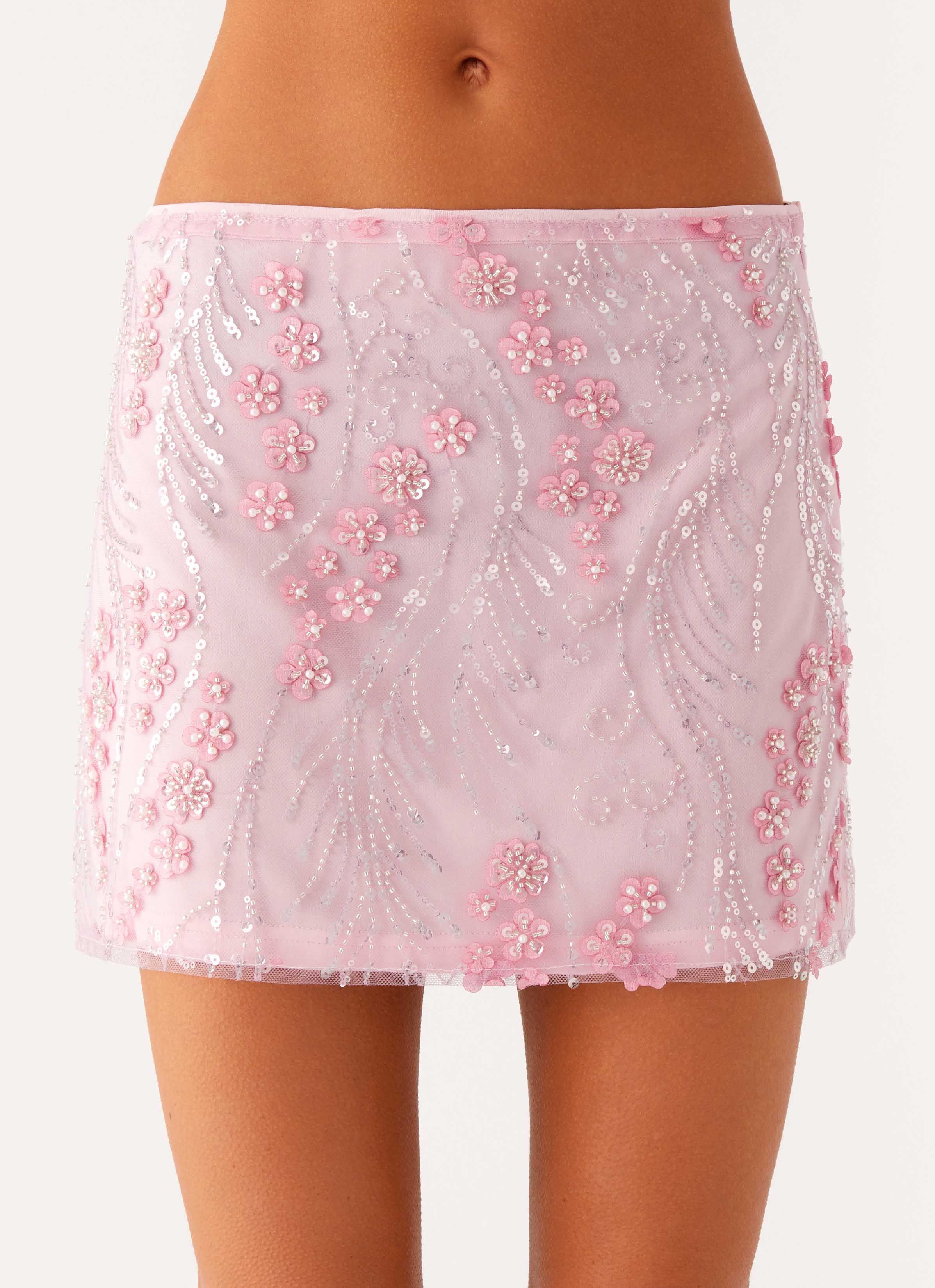 Kandi Mini Skirt - Pink - Image 6