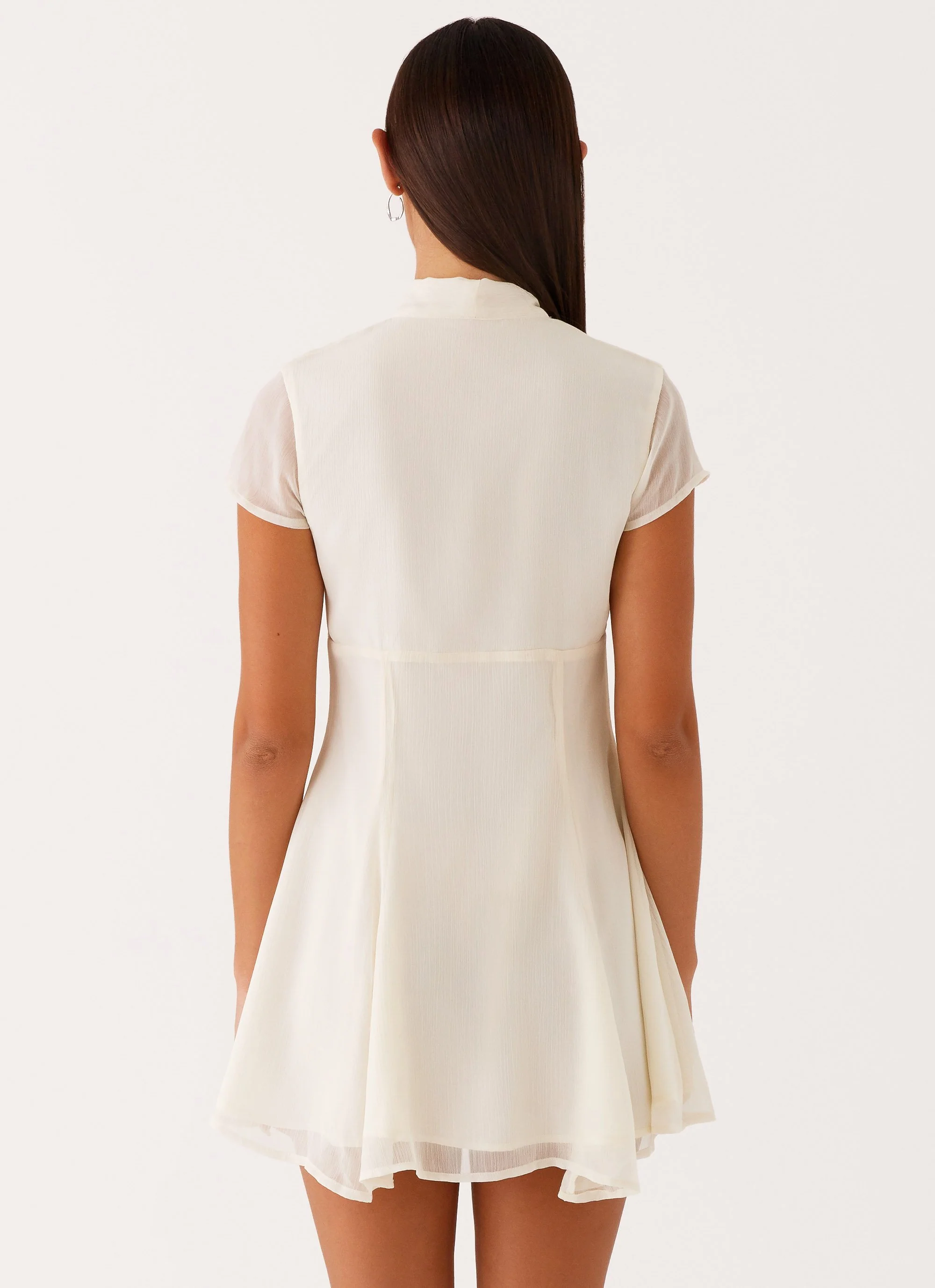 Karling Mini Dress - Ivory - Image 4