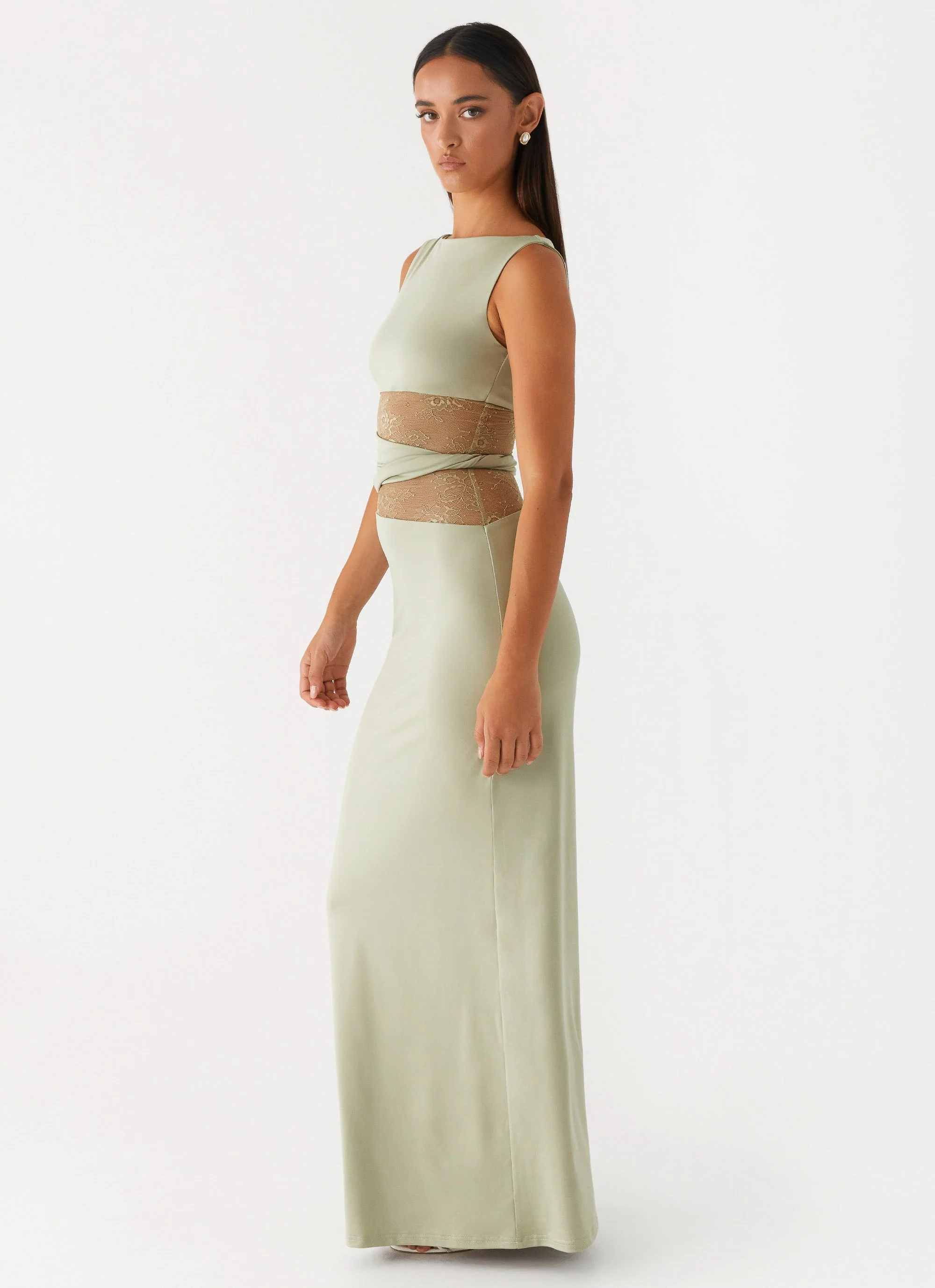 Karma Maxi Dress - Sage - Image 3