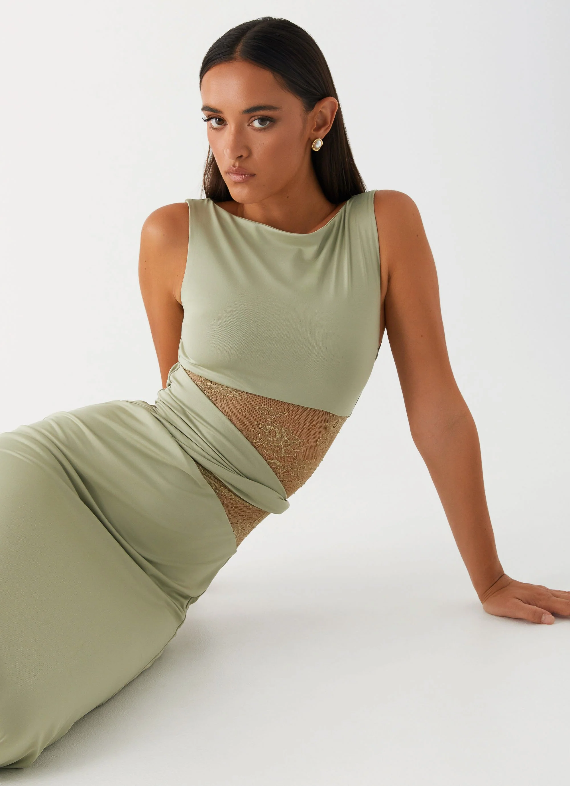 Karma Maxi Dress - Sage - Image 6