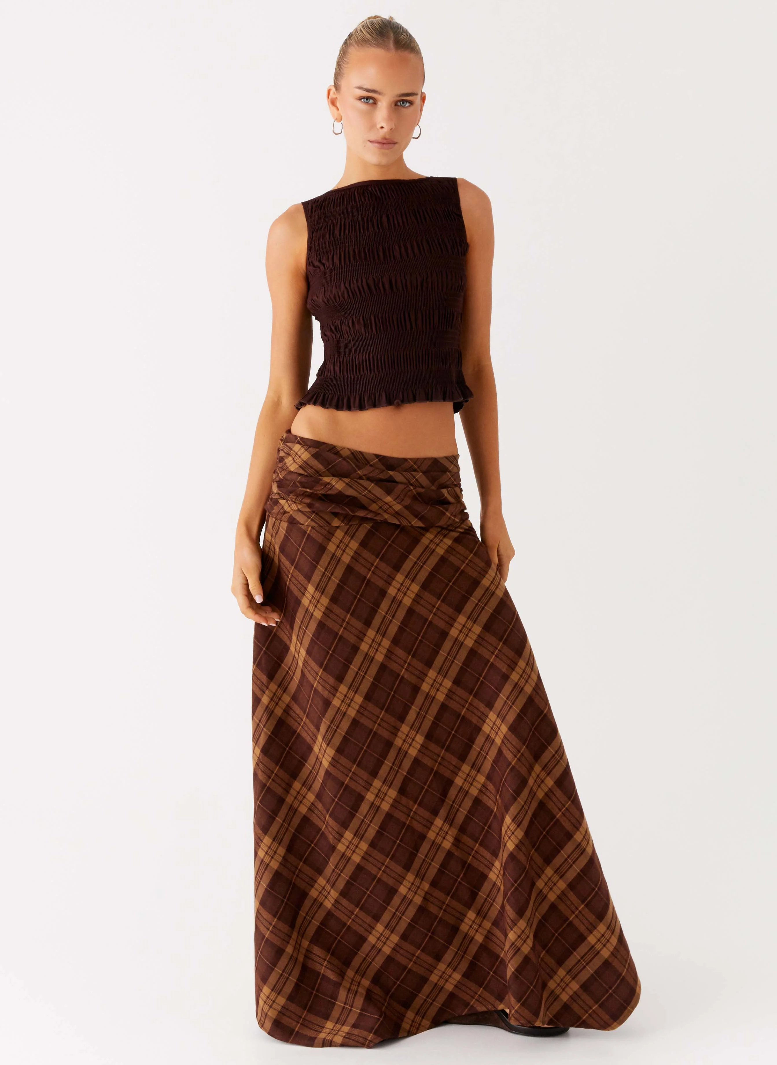 Karolina Maxi Skirt - Plaid - Image 5