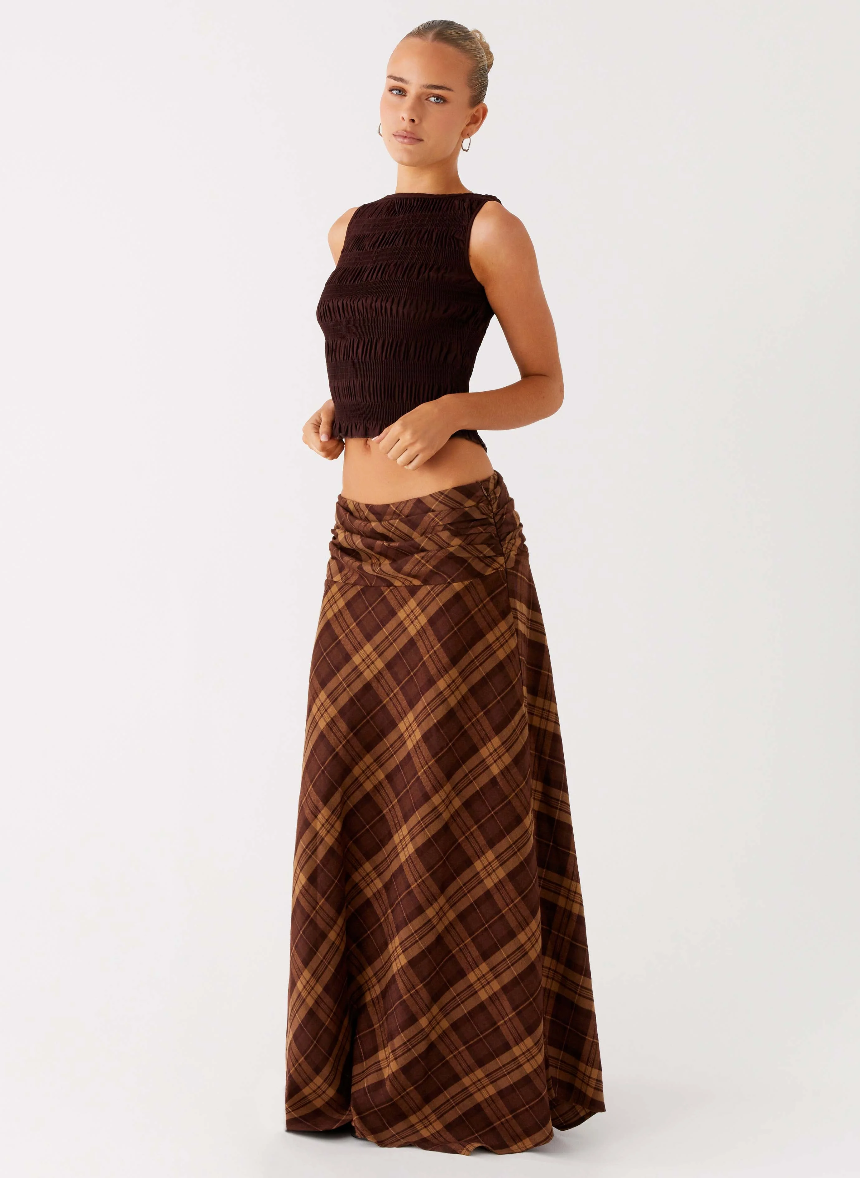 Karolina Maxi Skirt - Plaid - Image 6