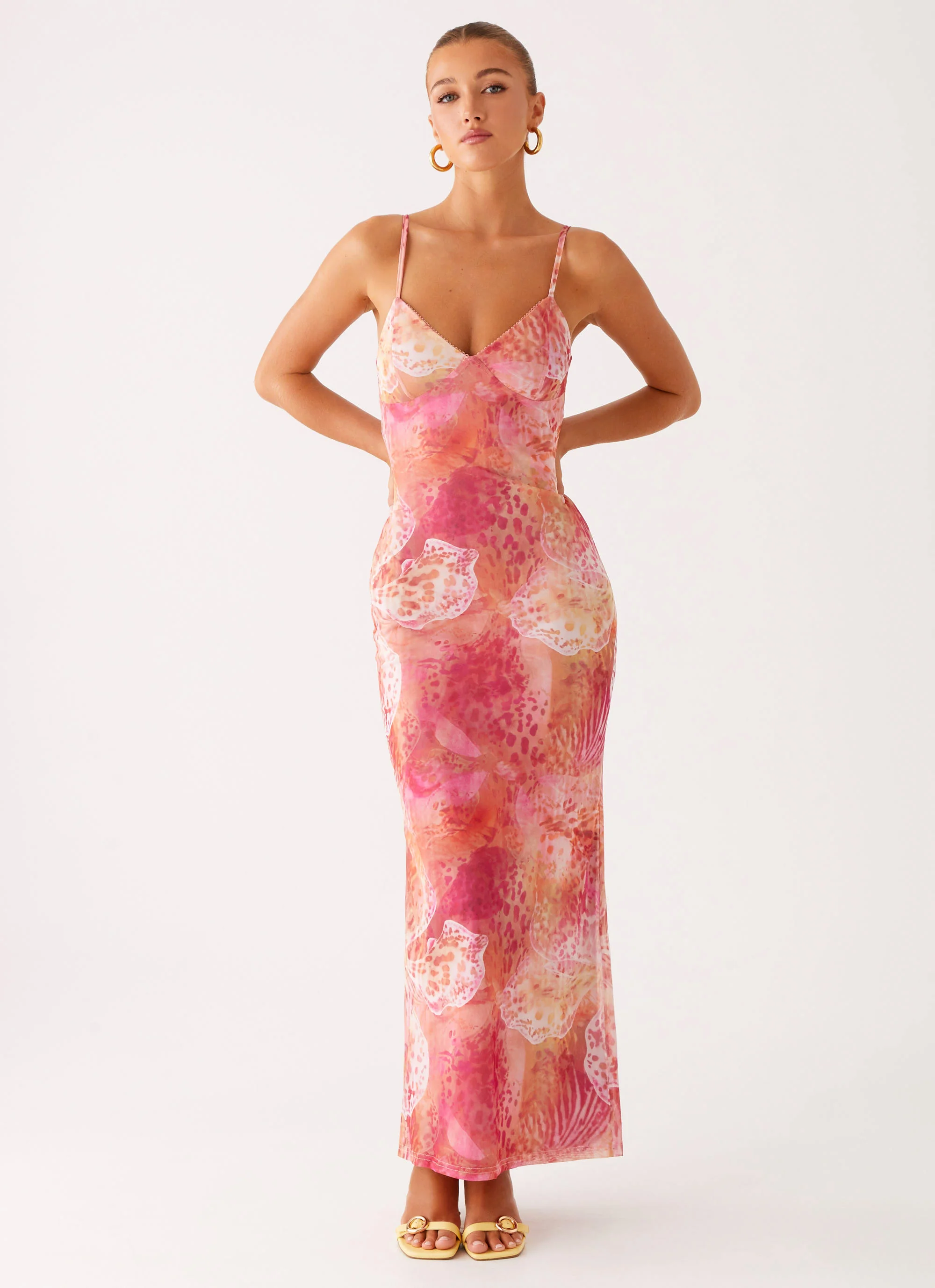 Kasey Midi Dress - Flamingo Fling - Image 5