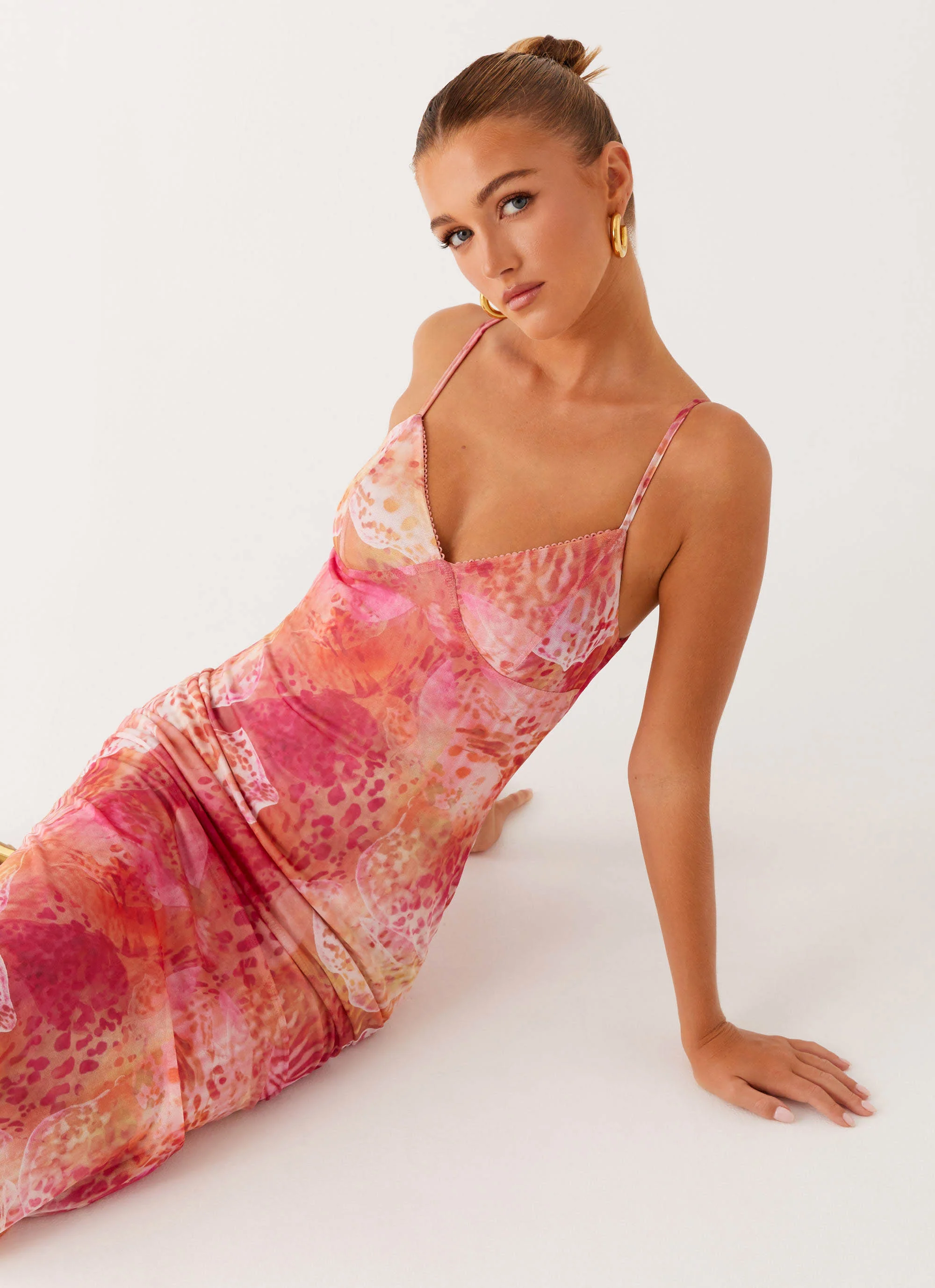 Kasey Midi Dress - Flamingo Fling - Image 6