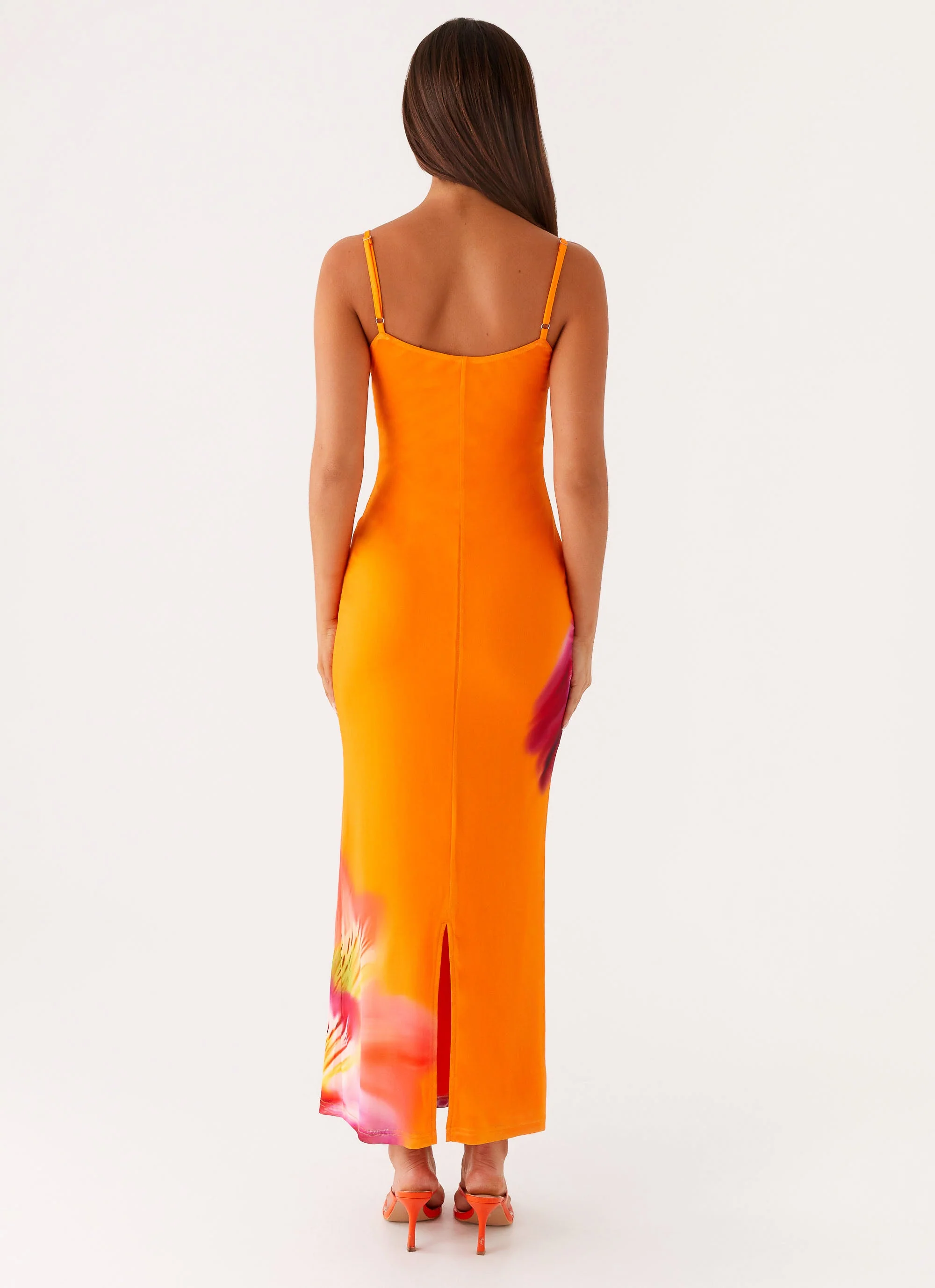 Kasey Midi Dress - Orange Tropical - Image 4