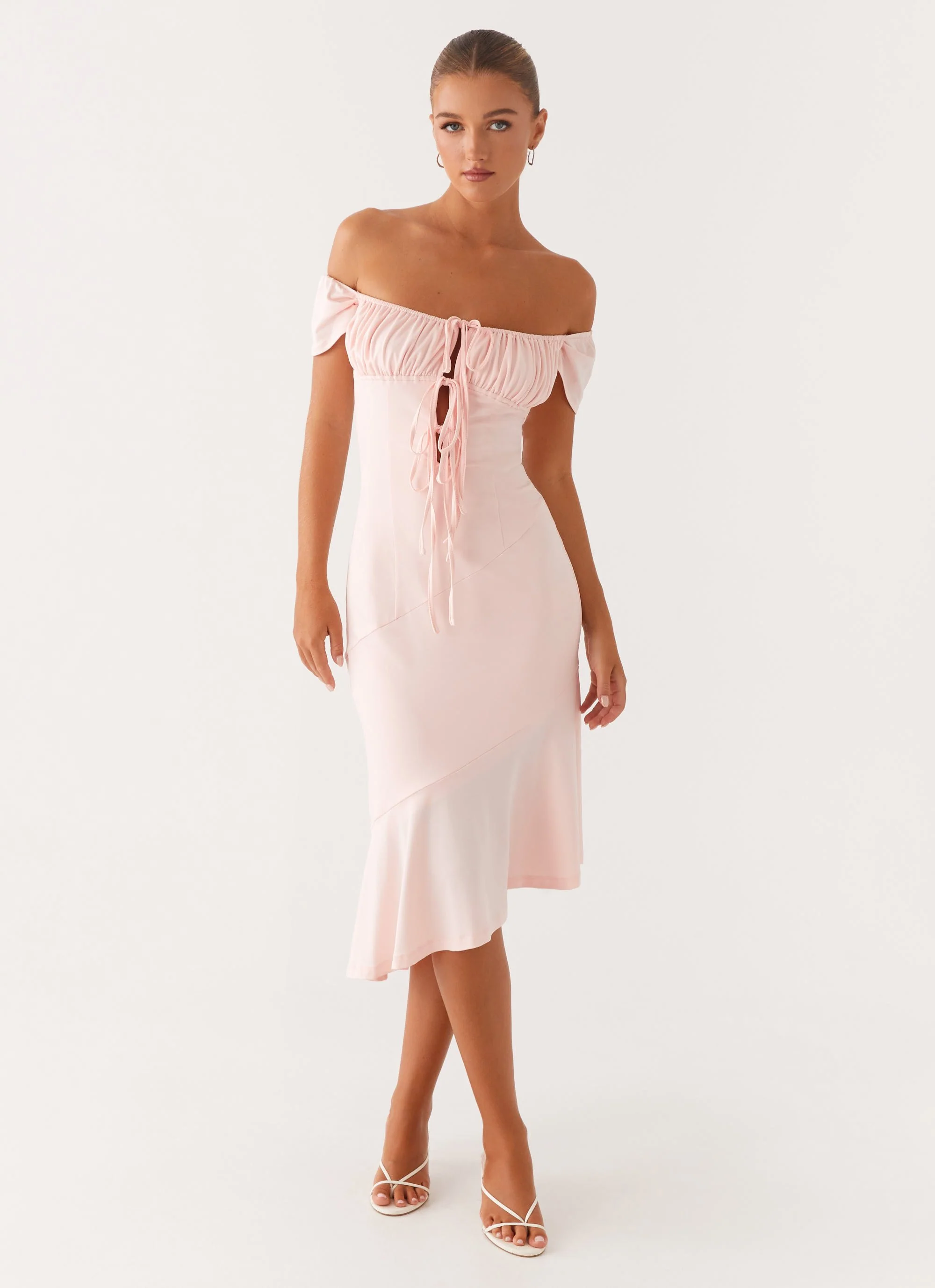 Katherine Midi Dress - Pink - Image 3