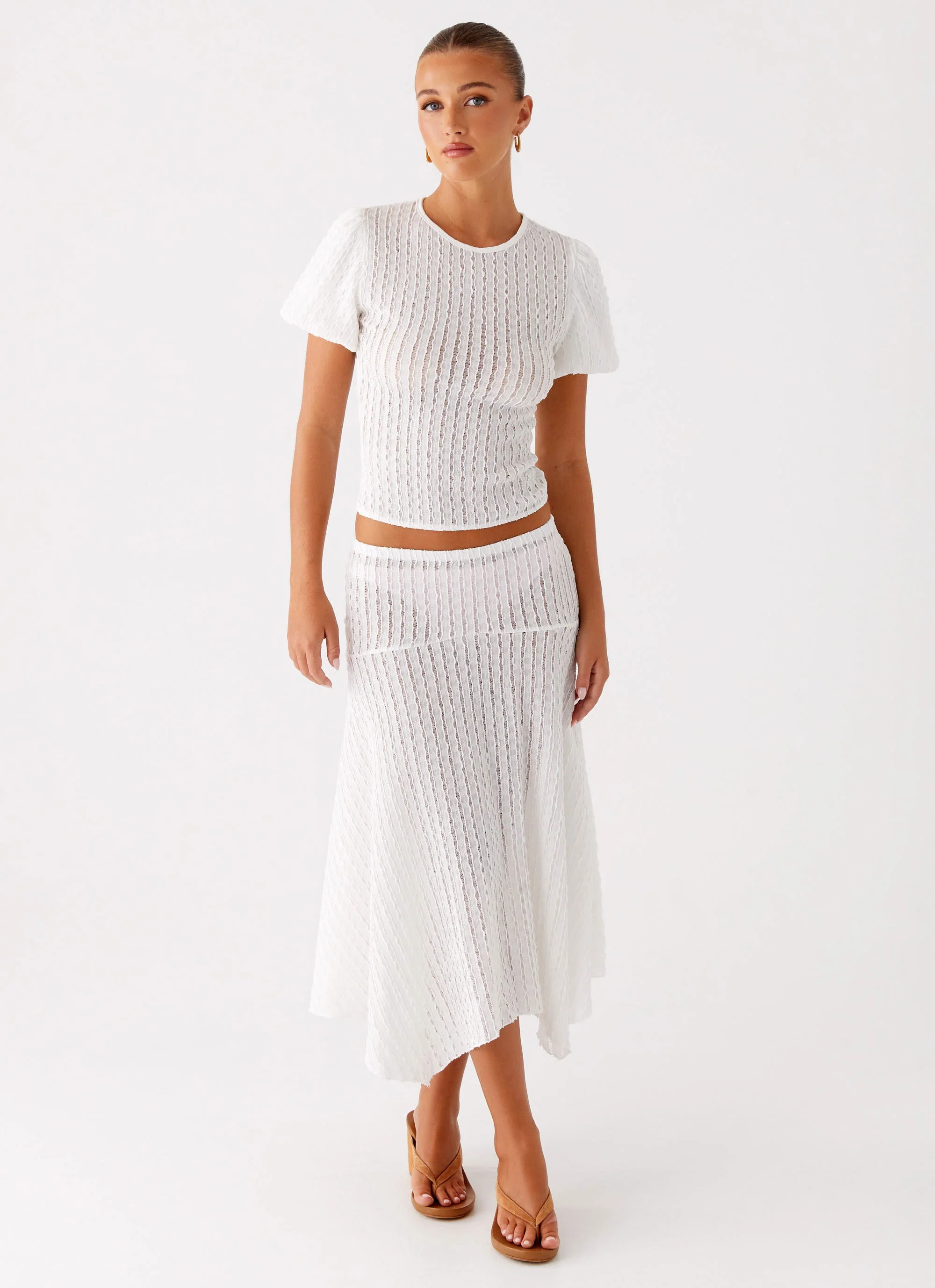 Katta Midi Skirt - Ivory - Image 4
